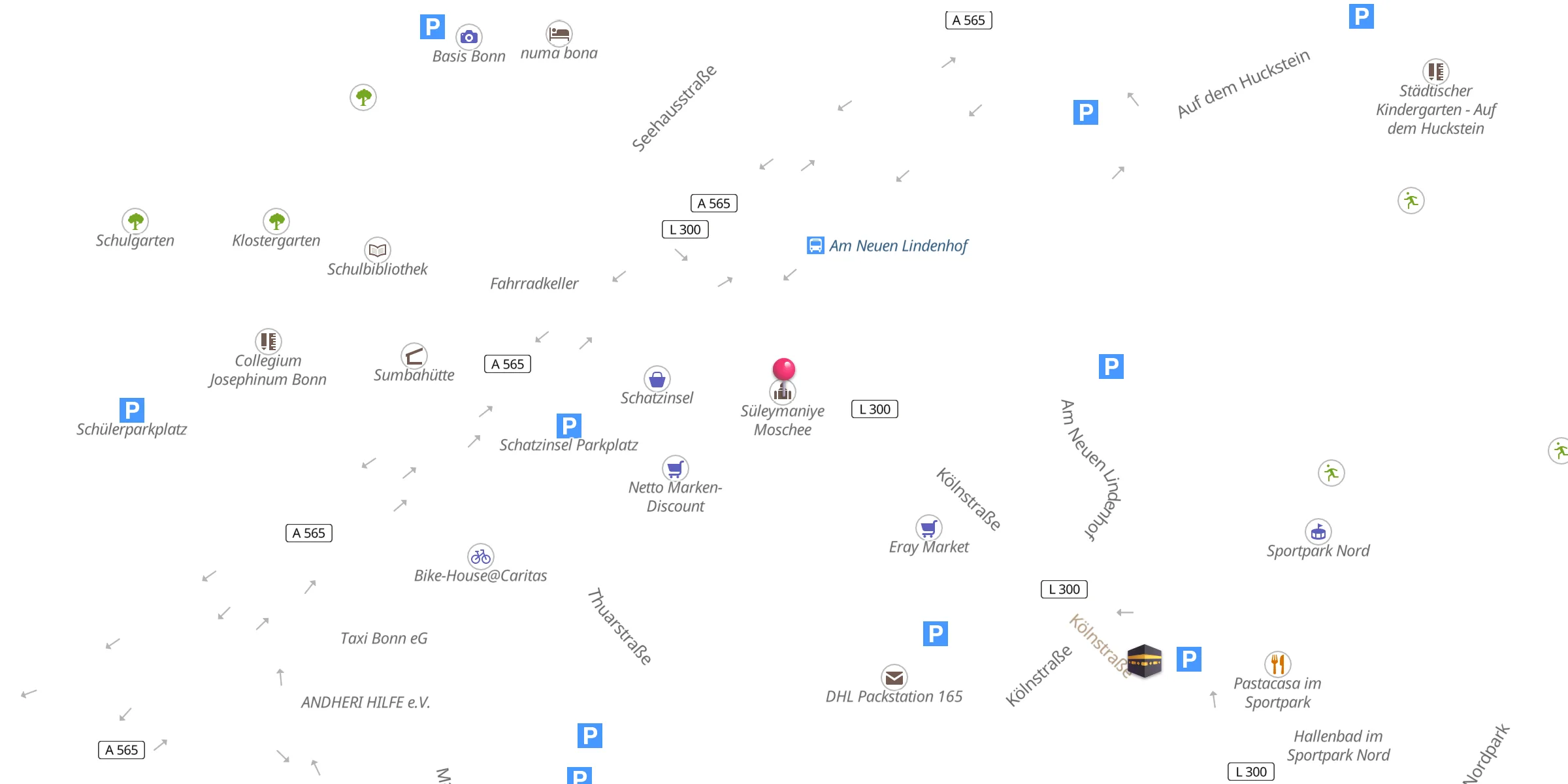 Carte de localisation : Süleymaniye Moschee