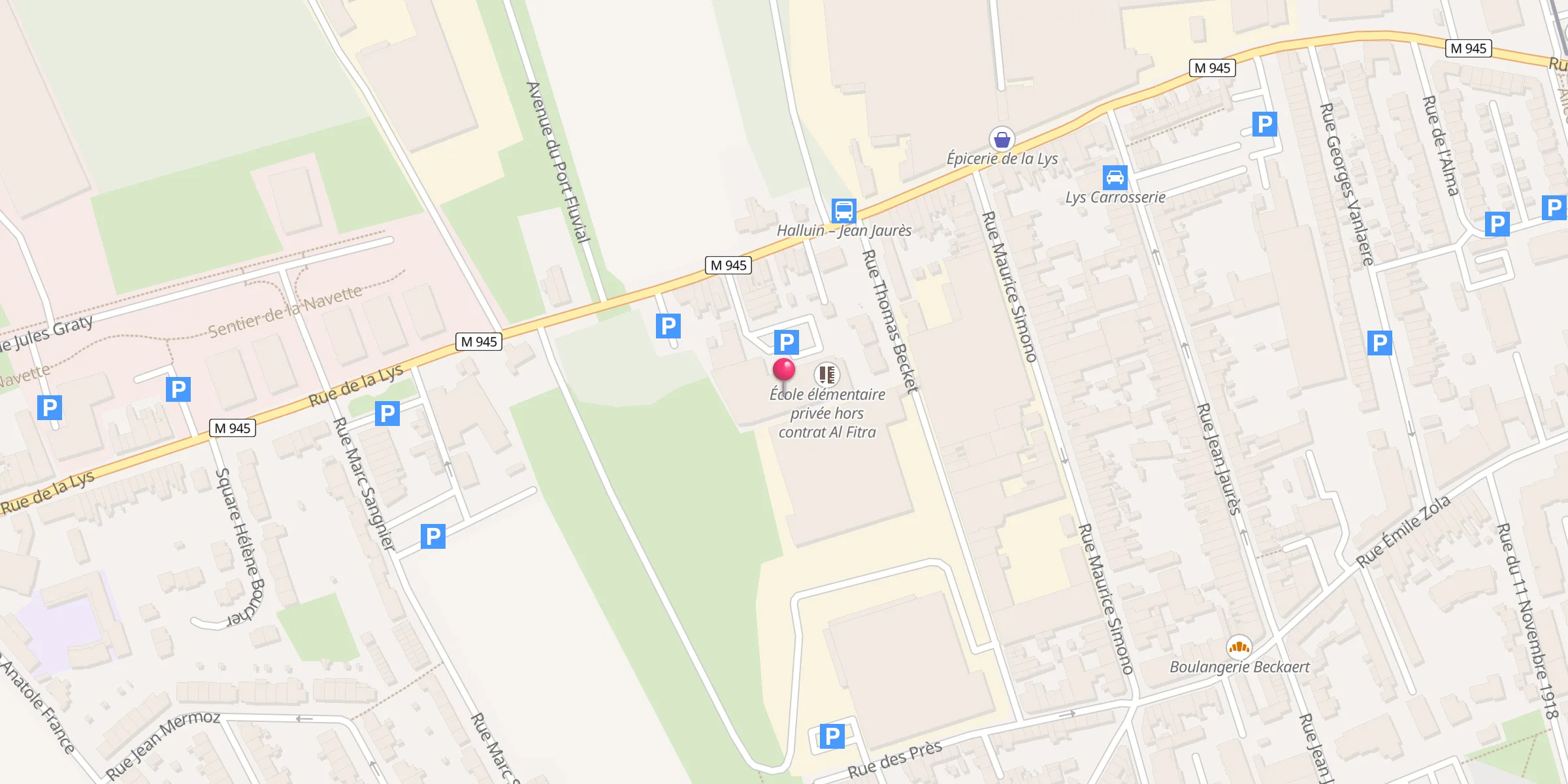 Carte de localisation : Mosquée Tawhid