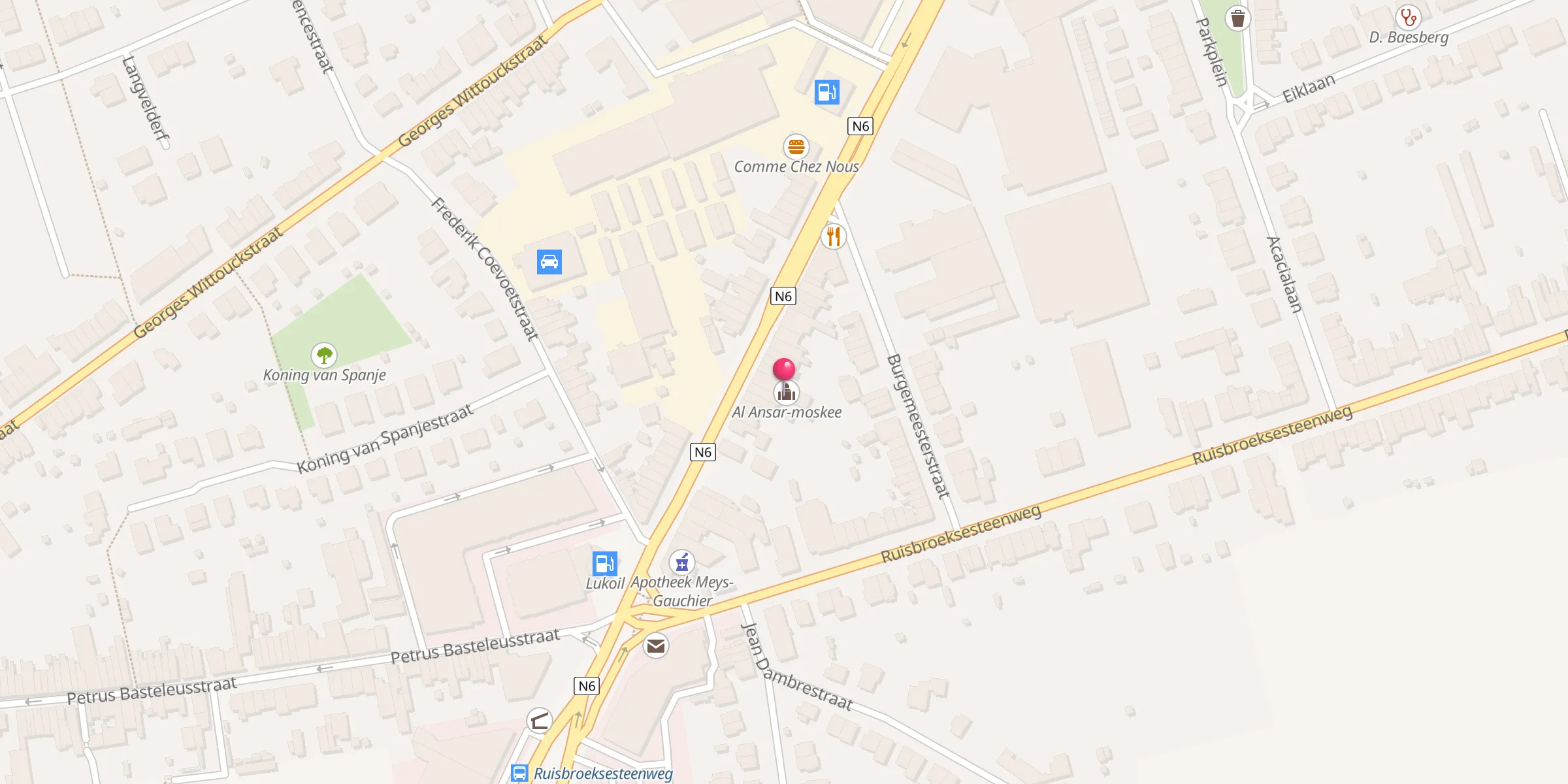 Carte de localisation : Al Ansar-moskee