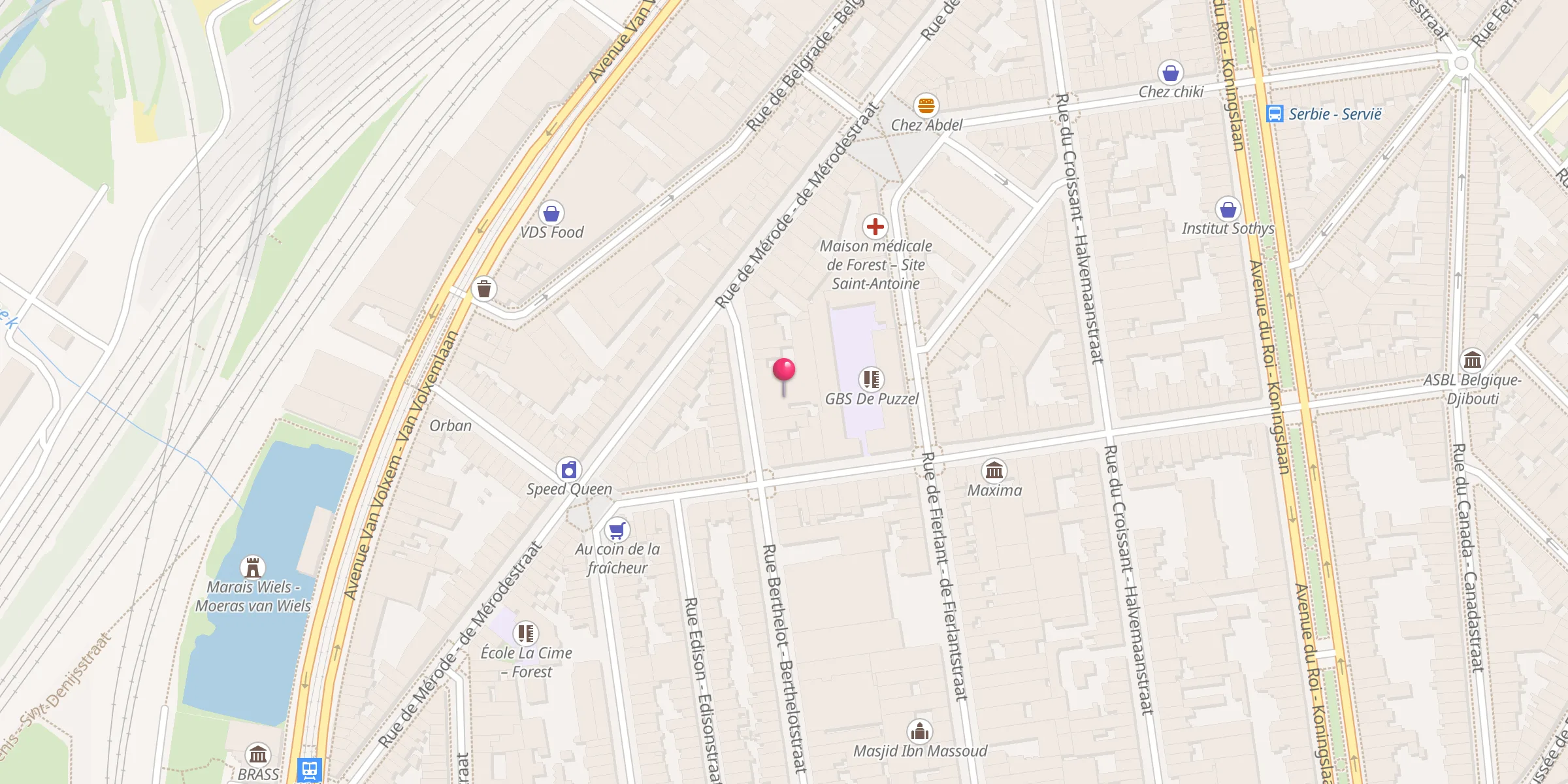Carte de localisation : Masjid Al Hikma