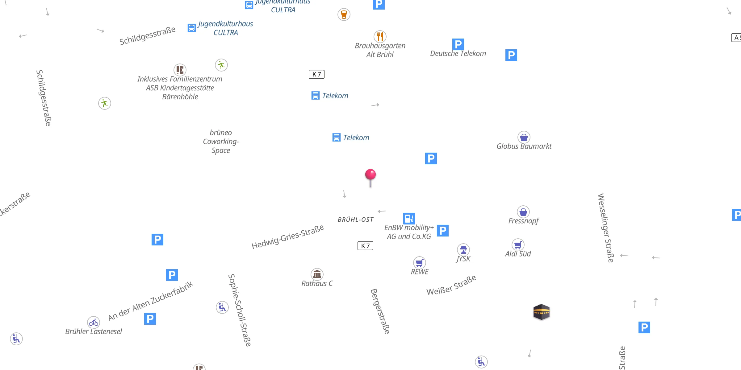 Carte de localisation : Islamisches Gemeindezentrum Brühl e.V. (Brühler Moschee)