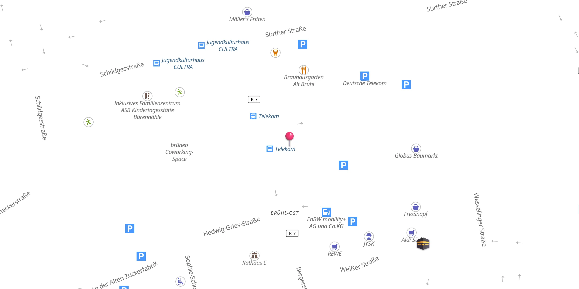 Carte de localisation : Islamisches Gemeindezentrum Brühl e.V.