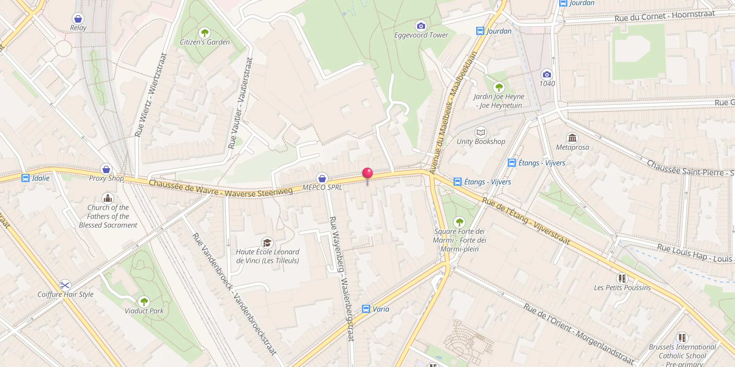 Carte de localisation : Bangladesh Islamic Cultural Centre