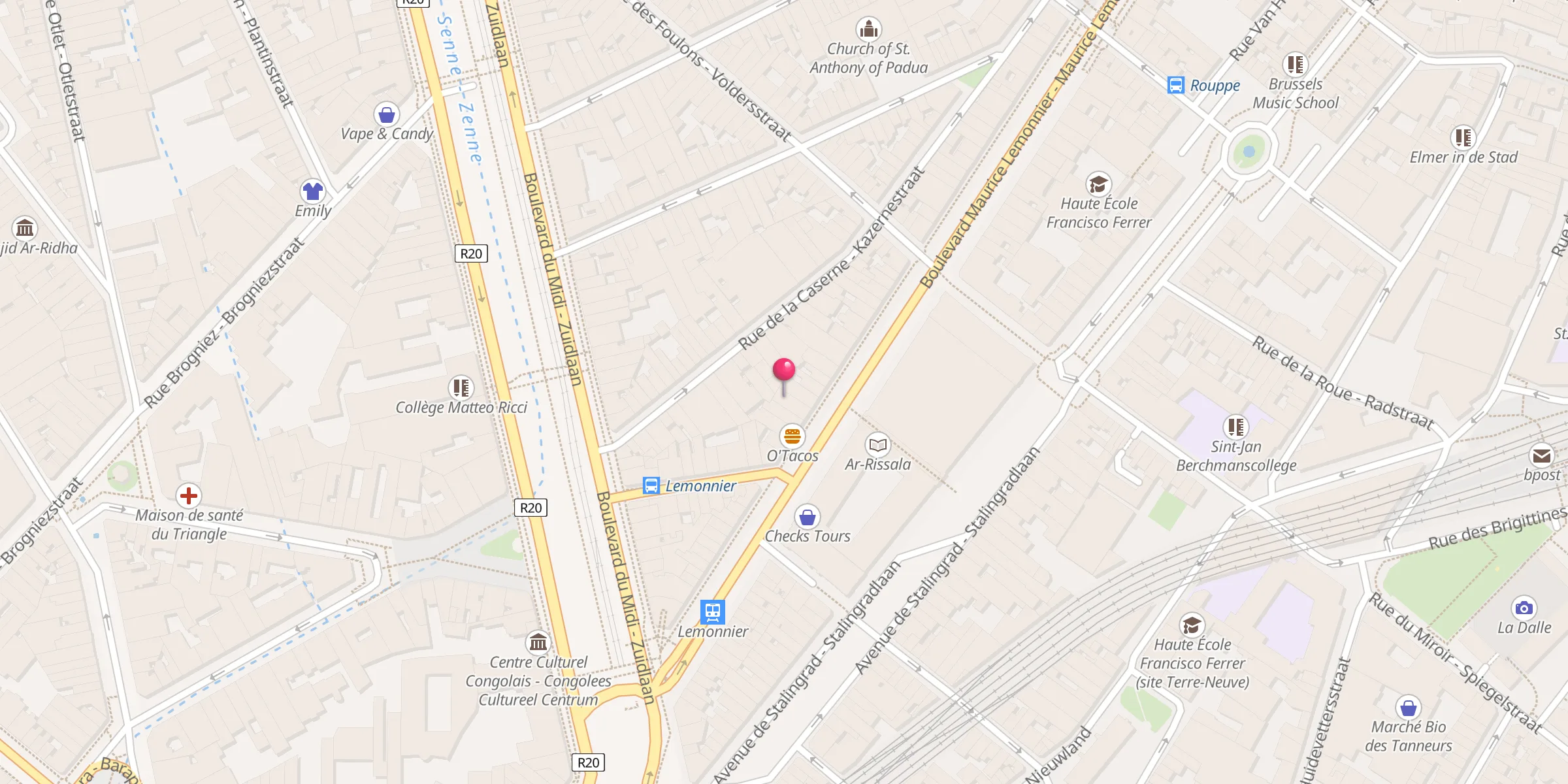 Carte de localisation : Masjid Al Jadid