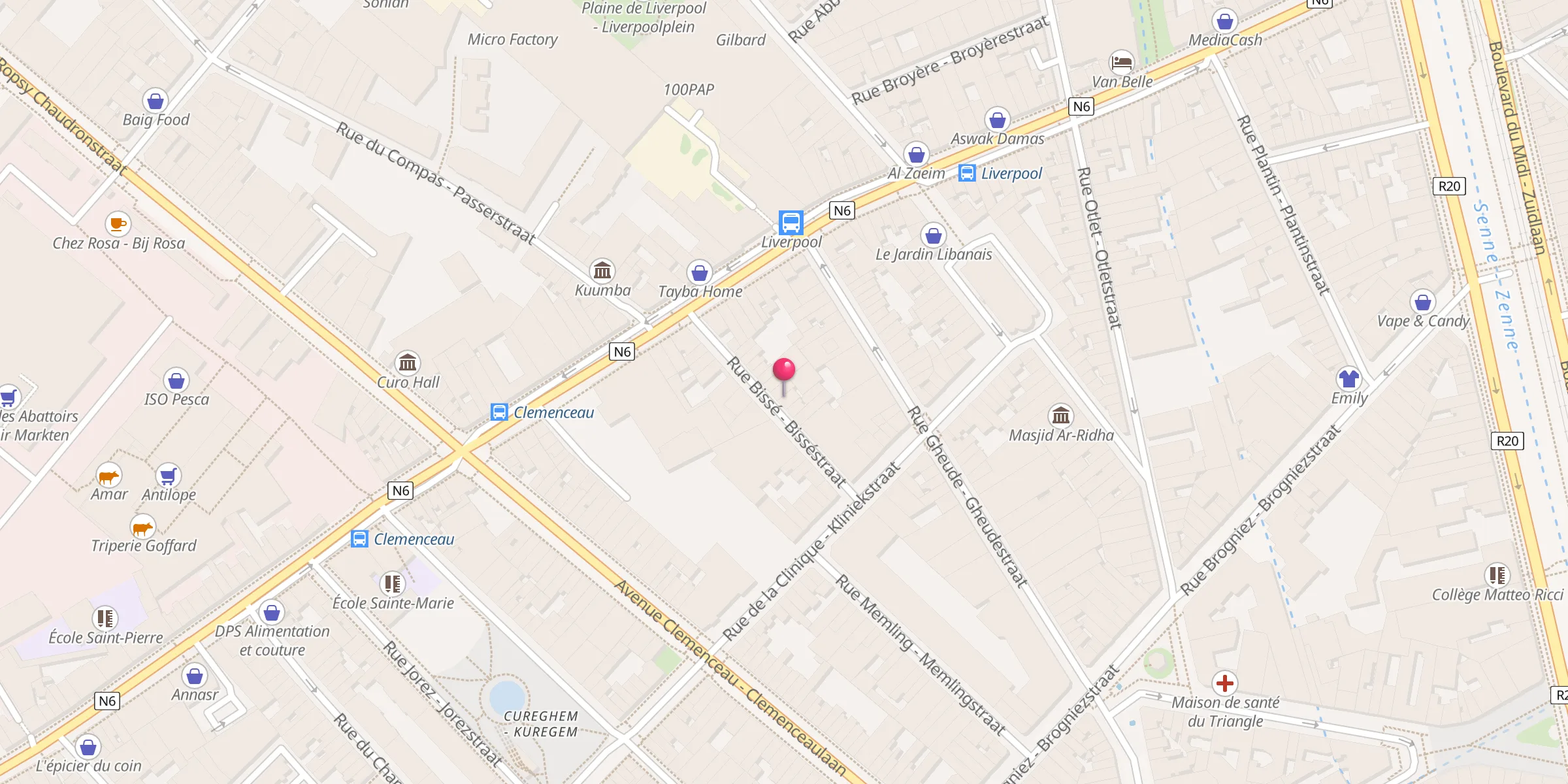 Carte de localisation : Masjid Assounnah