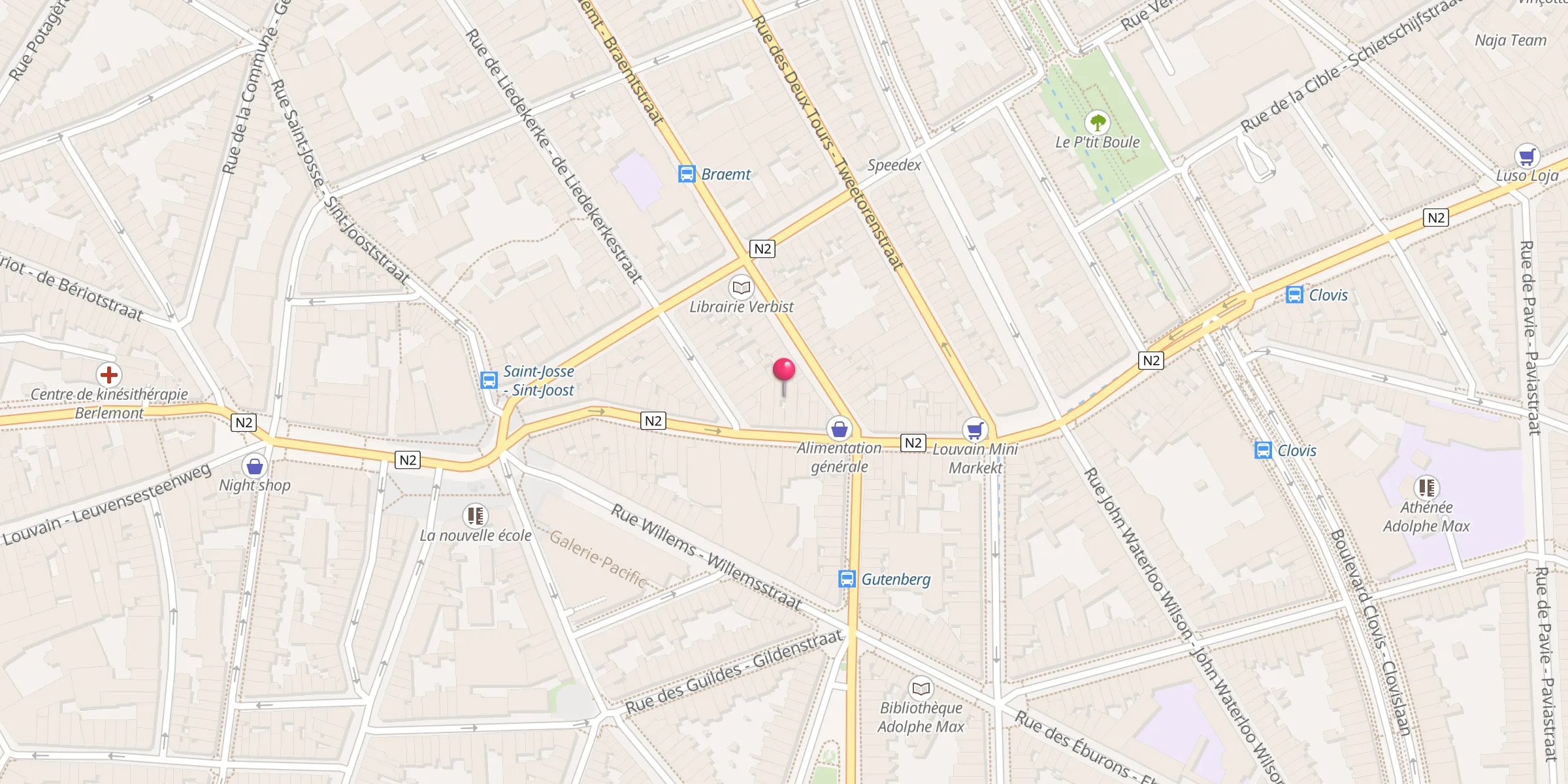 Carte de localisation : Mosquée el Oumma
