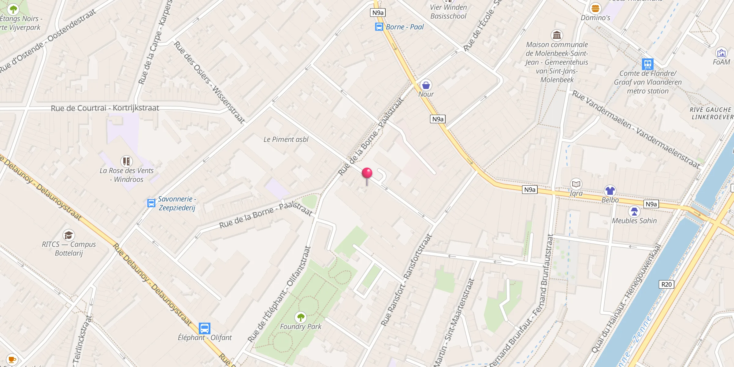 Carte de localisation : Mosquée Abou Bakr