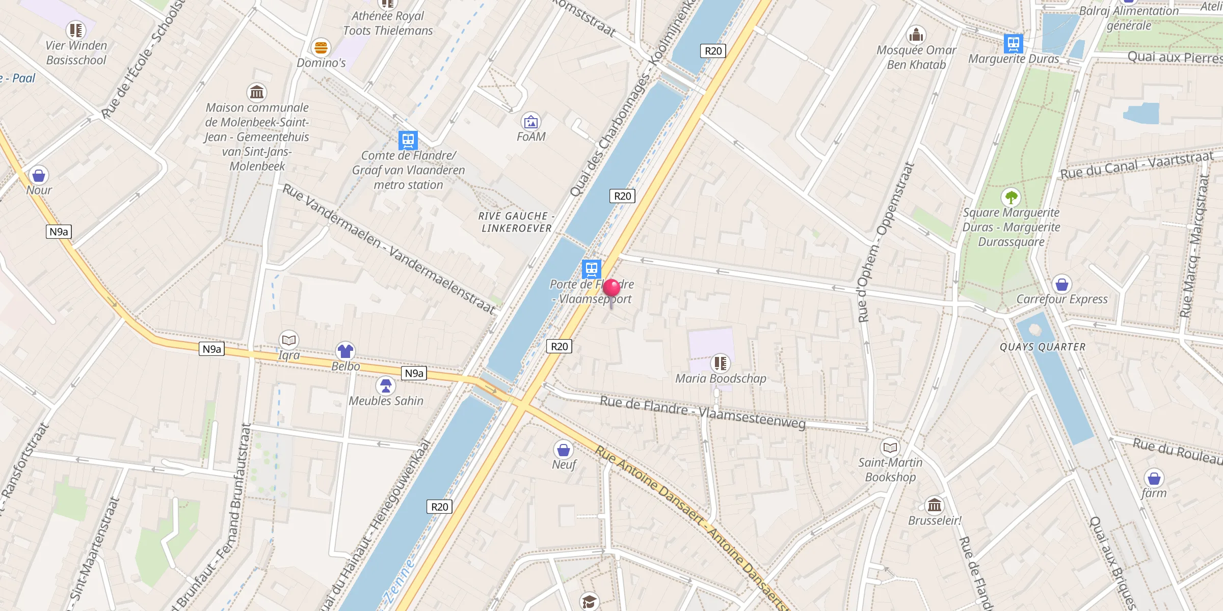 Carte de localisation : Mosquée Hamza