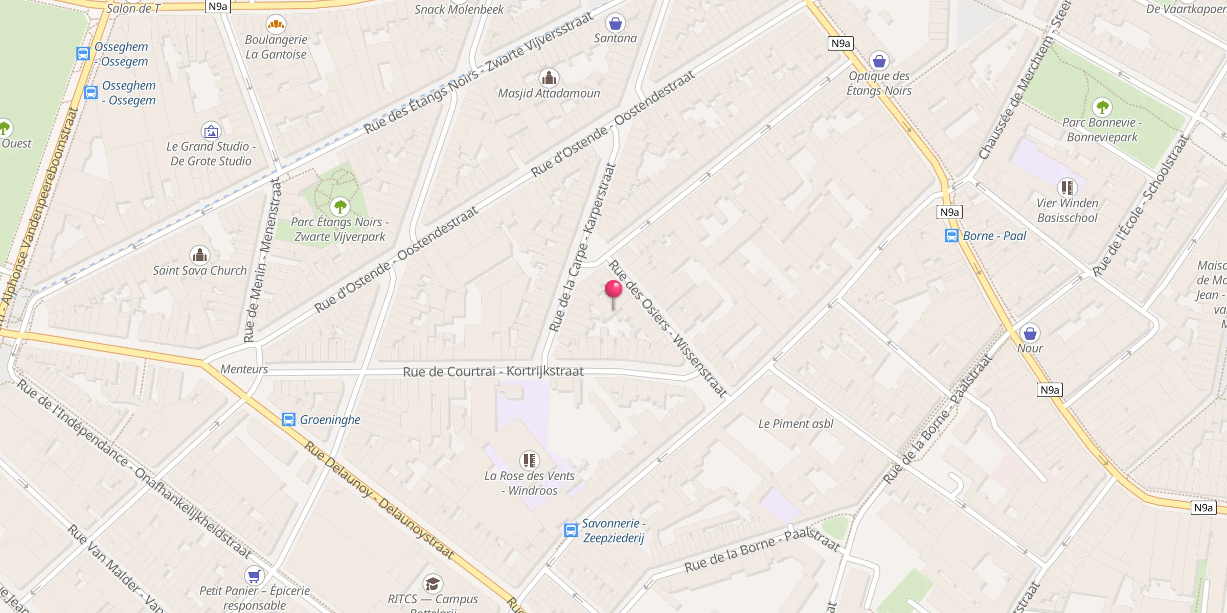 Carte de localisation : Mosquée Al Imrane