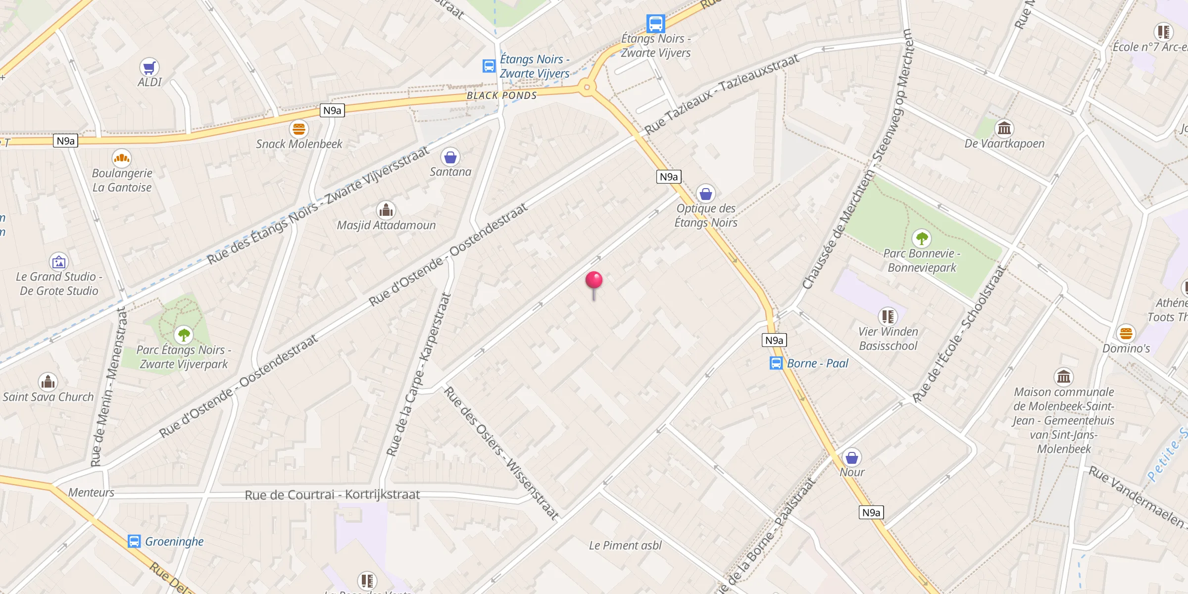 Carte de localisation : Masjid Al-Oukhouwa