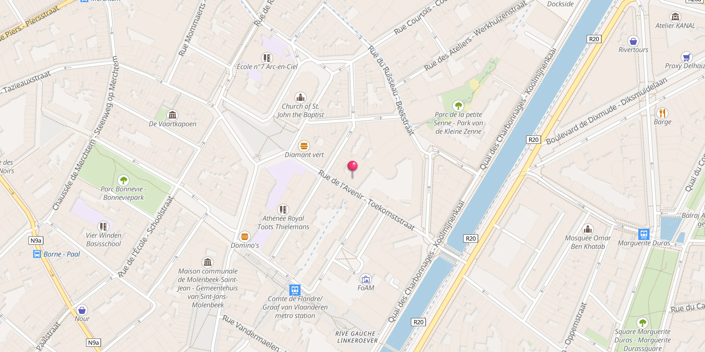 Carte de localisation : Masjid Al Moustakbal