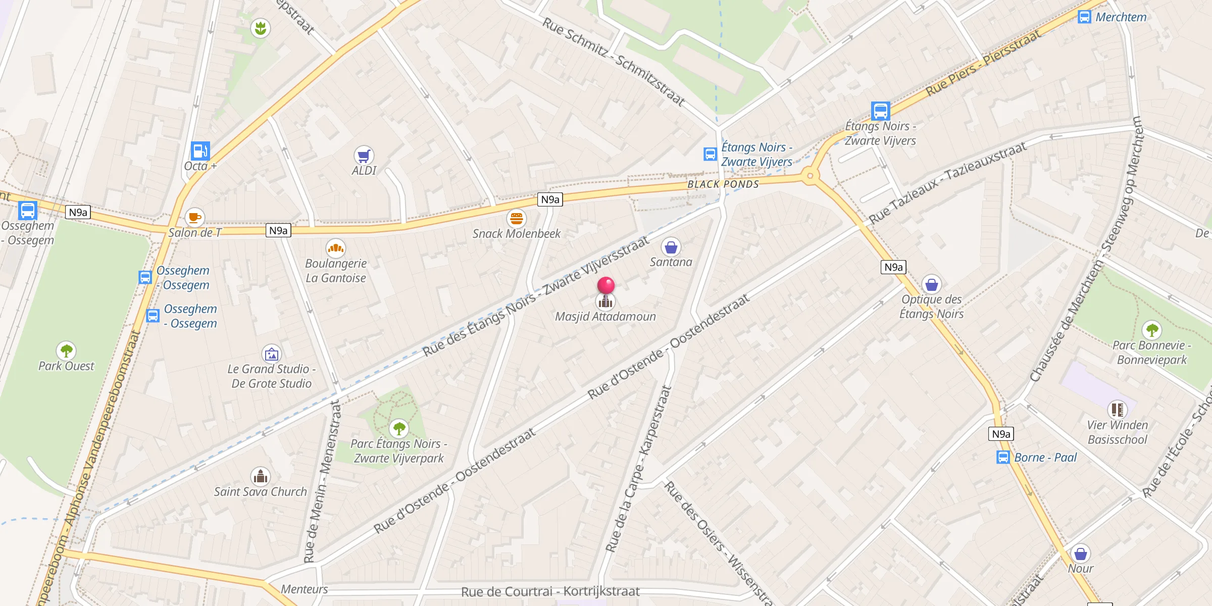 Carte de localisation : Masjid Attadamoun