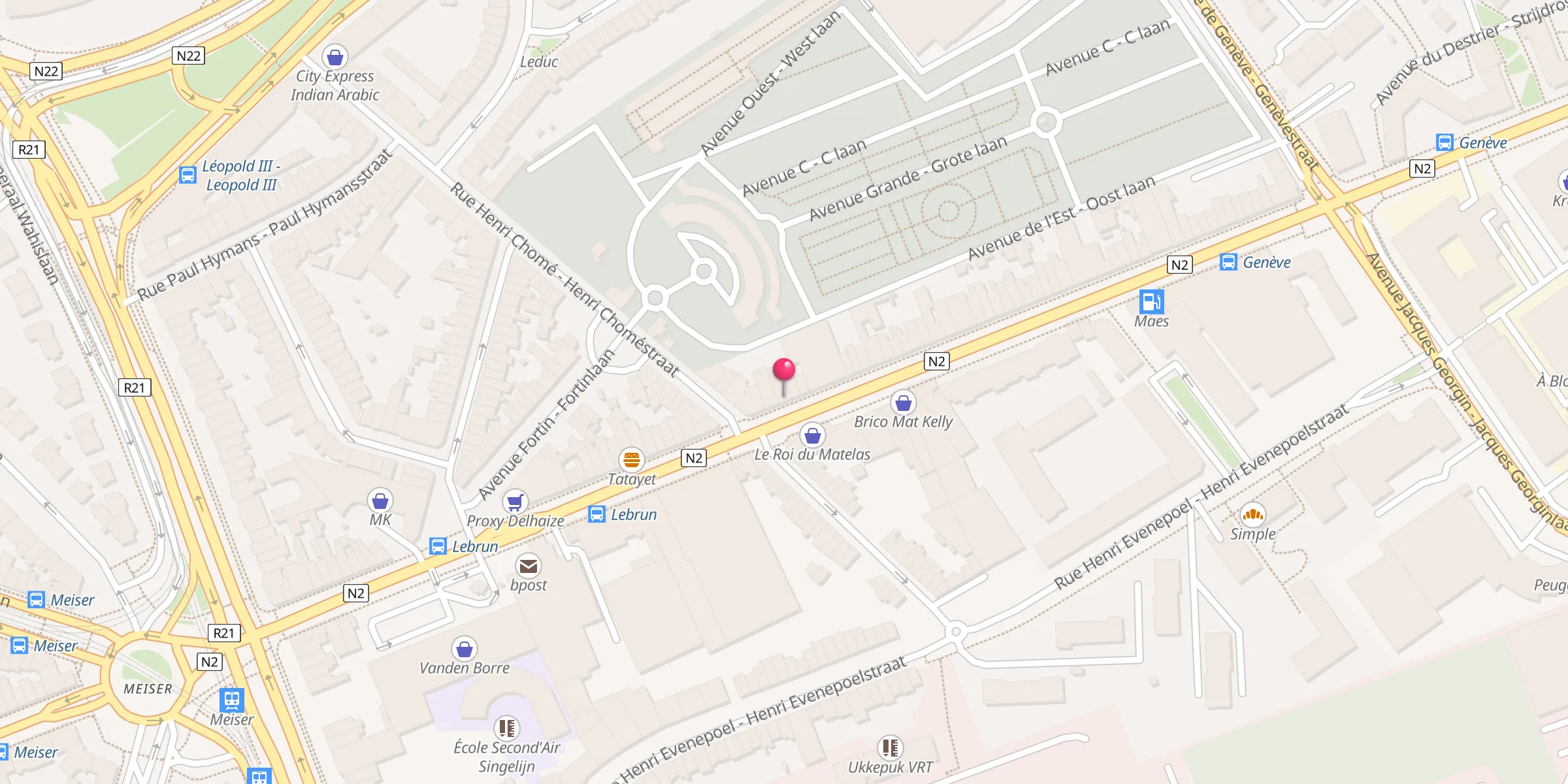 Carte de localisation : Mosquée Al Firdaws
