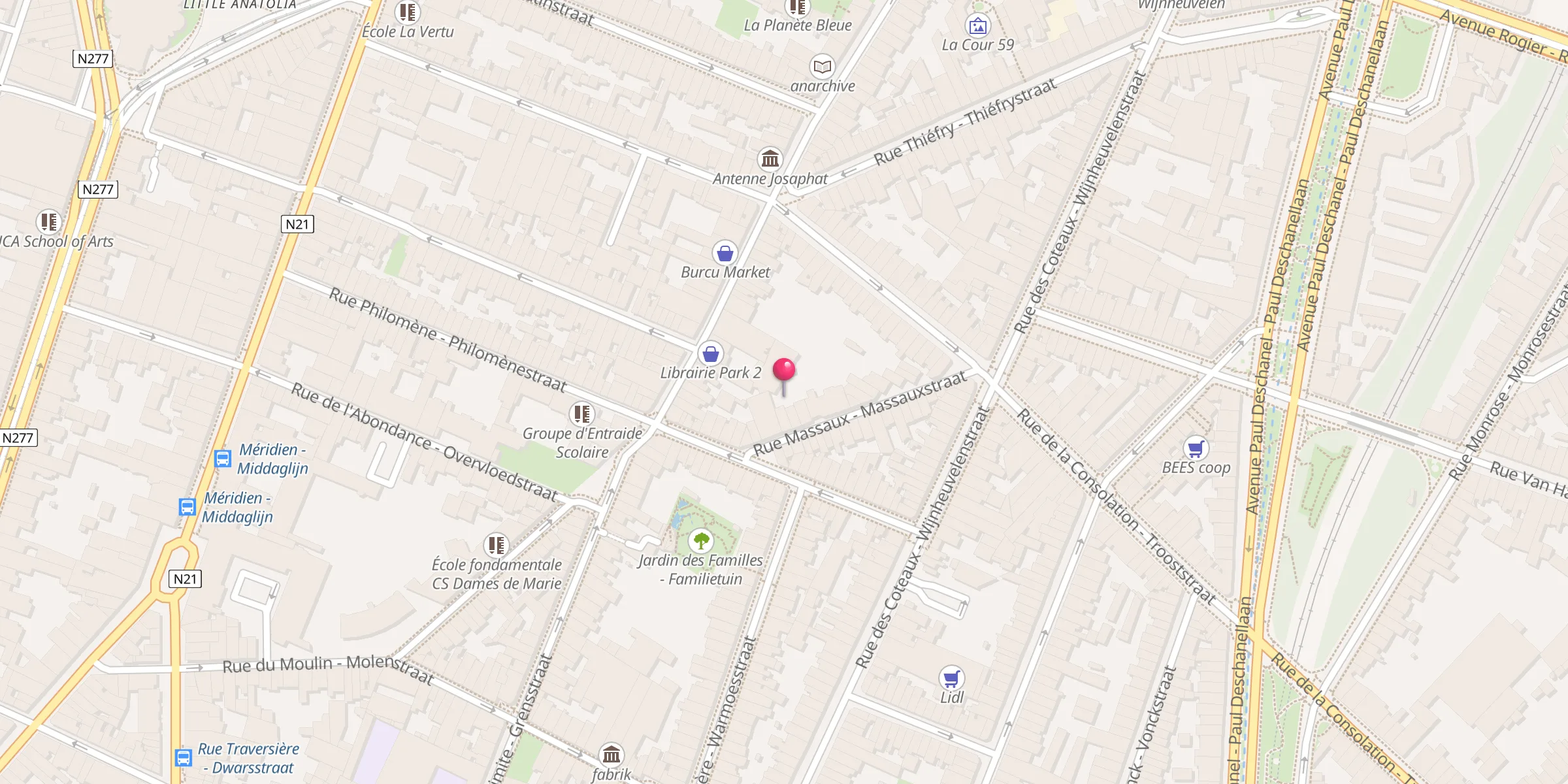Carte de localisation : Masjid An-Nour