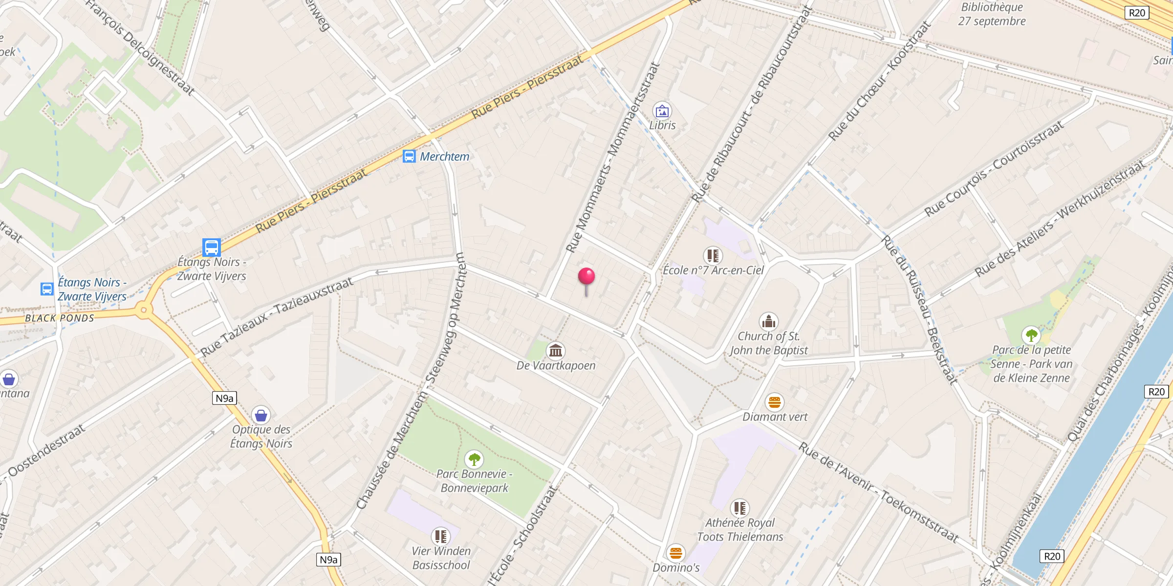 Carte de localisation : Mosquée Darul Ulum Jamia Islamia
