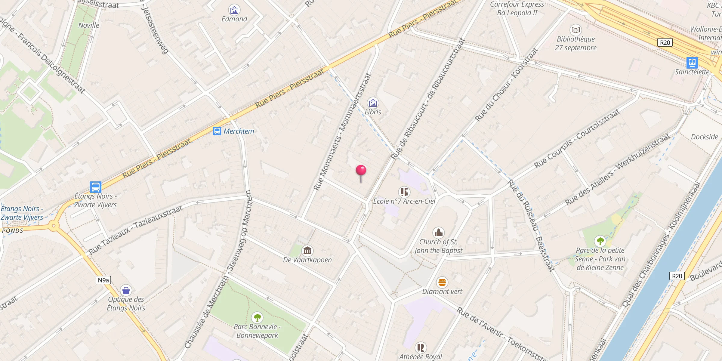 Carte de localisation : Masjid Al Mouslimine