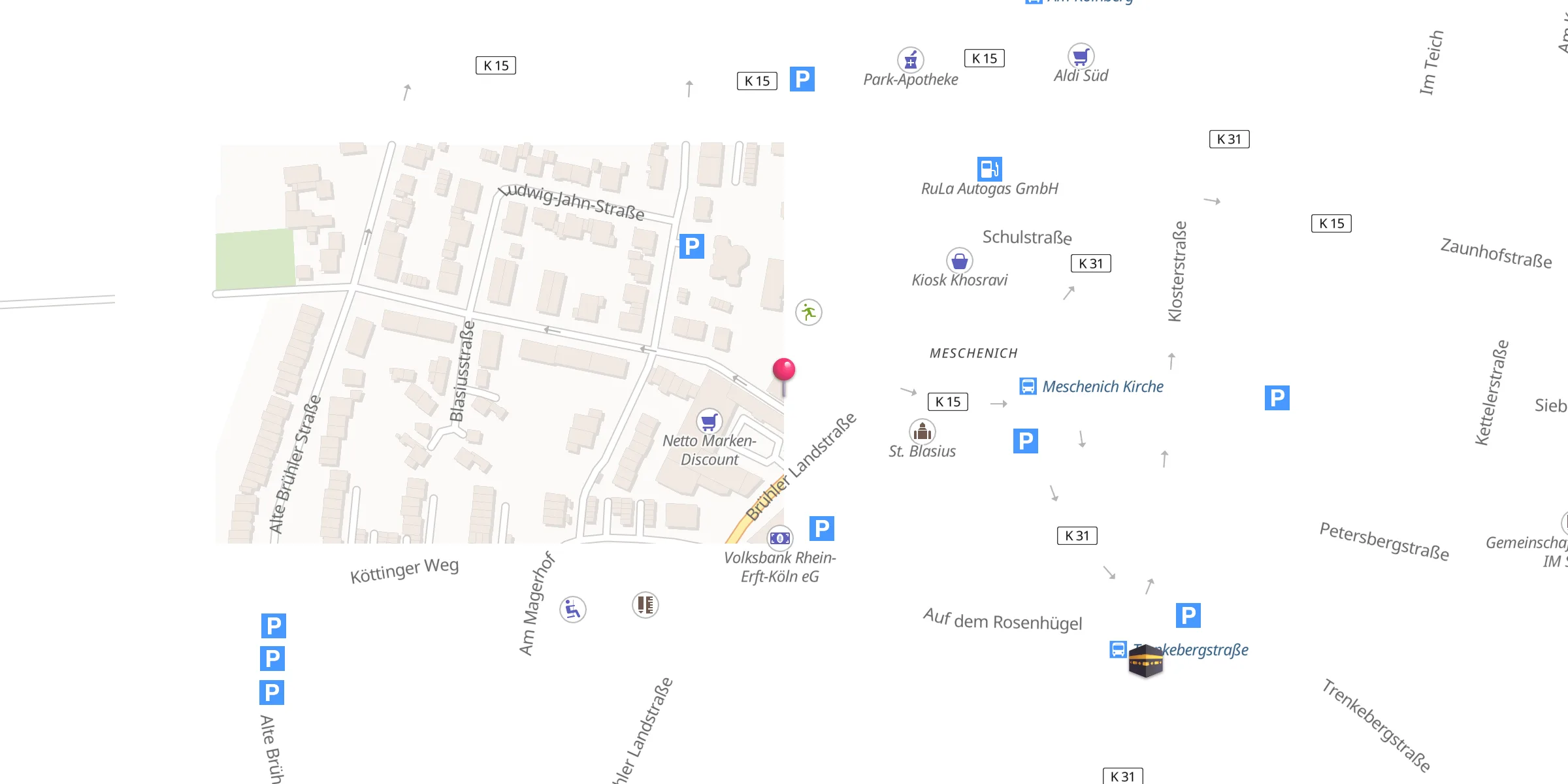 Carte de localisation : El-Aksa Moschee
