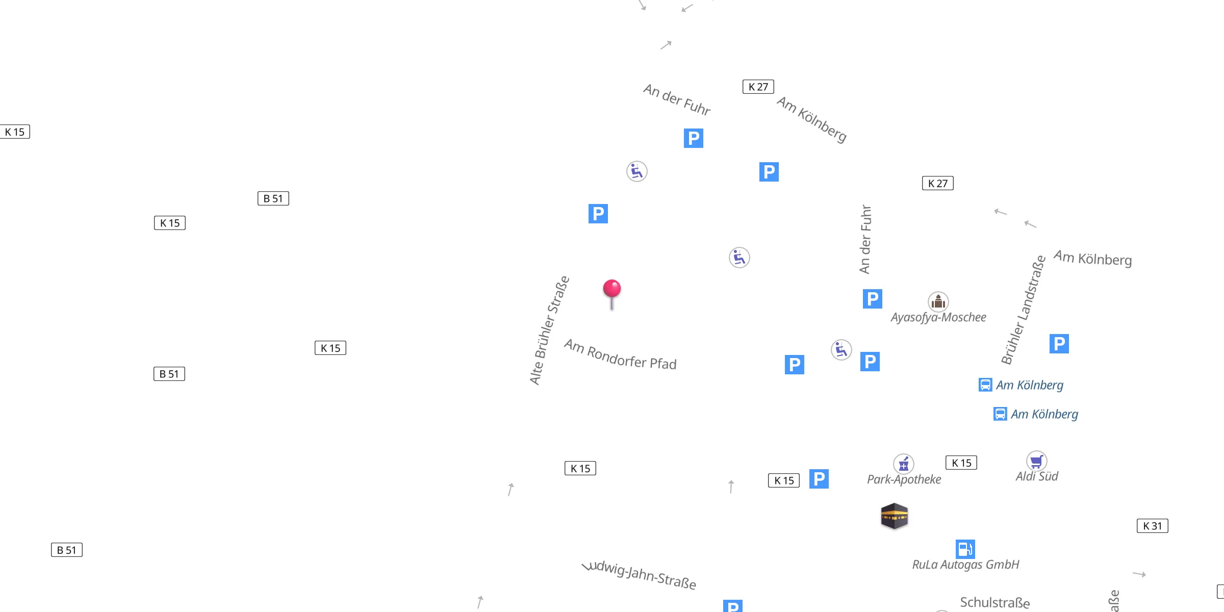 Carte de localisation : Afghanischer Kulturverein Köln Meschenich e.V.