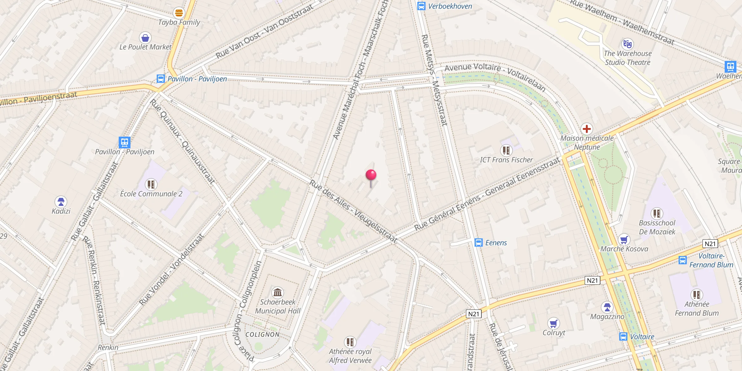 Carte de localisation : Xhamia e Besimit