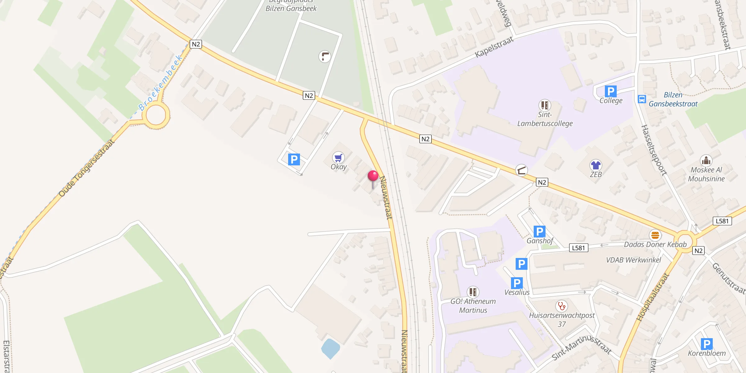 Carte de localisation : Diyanet Bilal Habesi Moskee