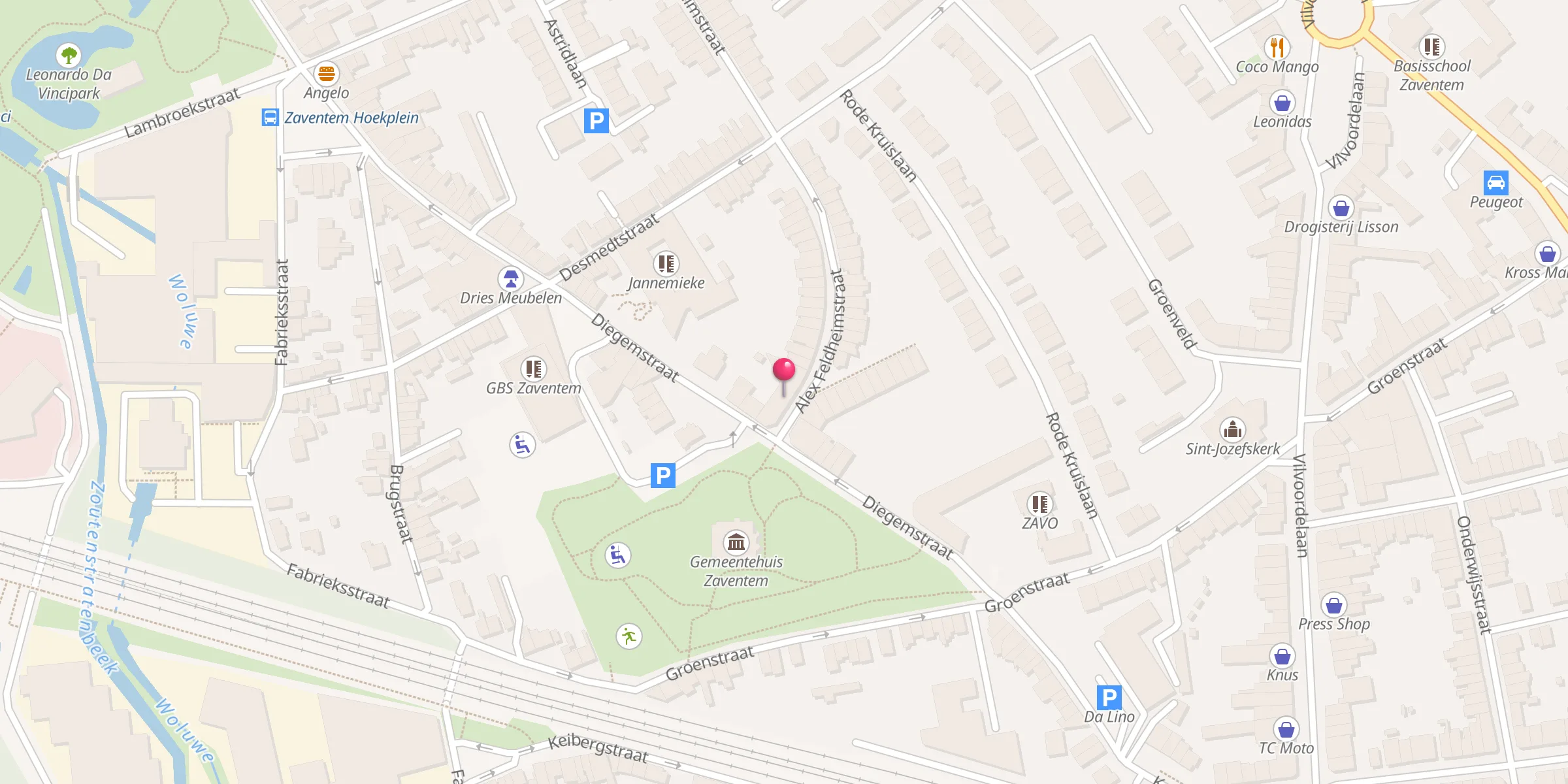 Carte de localisation : BIF Zaventem Camii