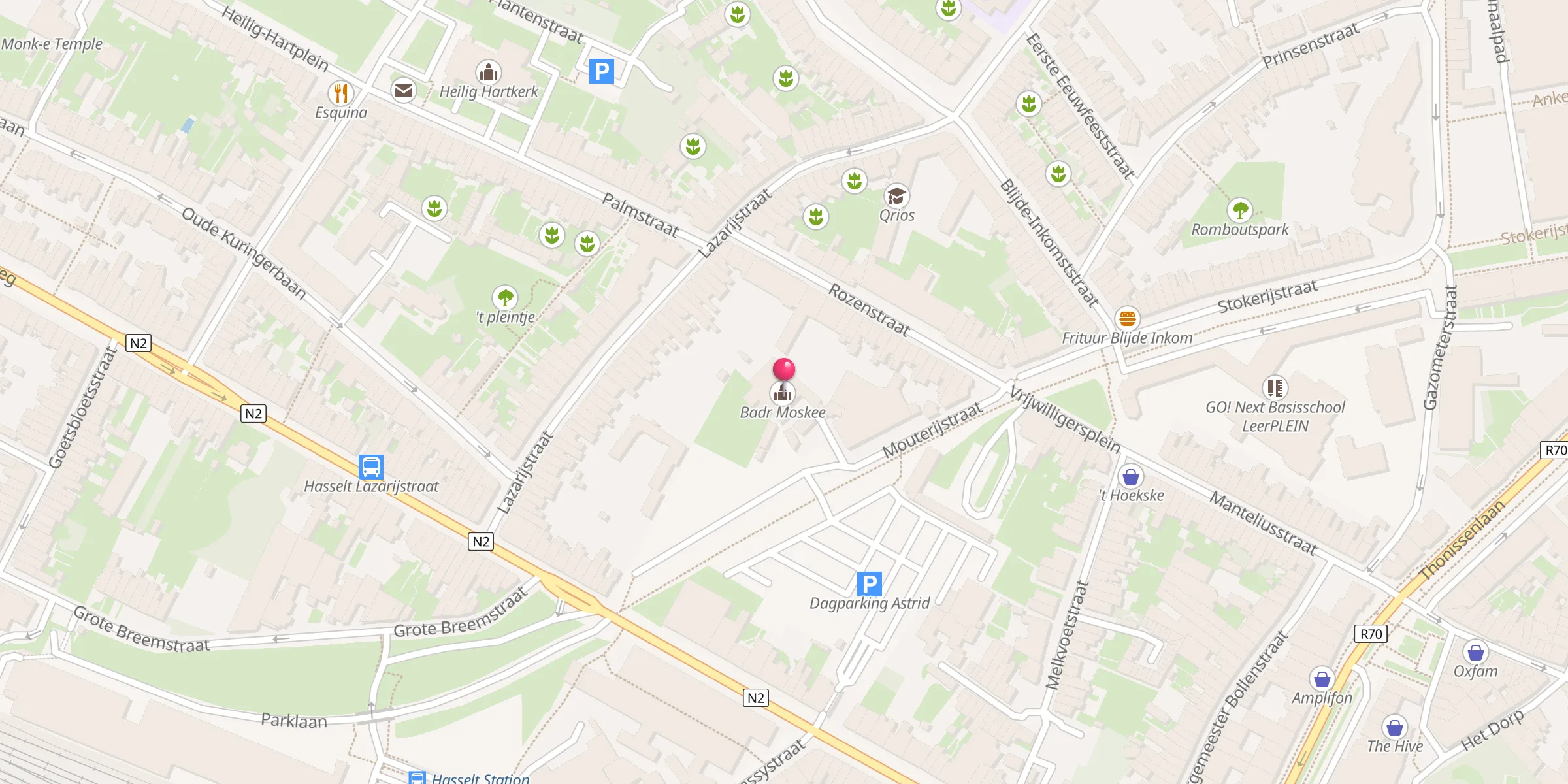 Carte de localisation : Badr Moskee