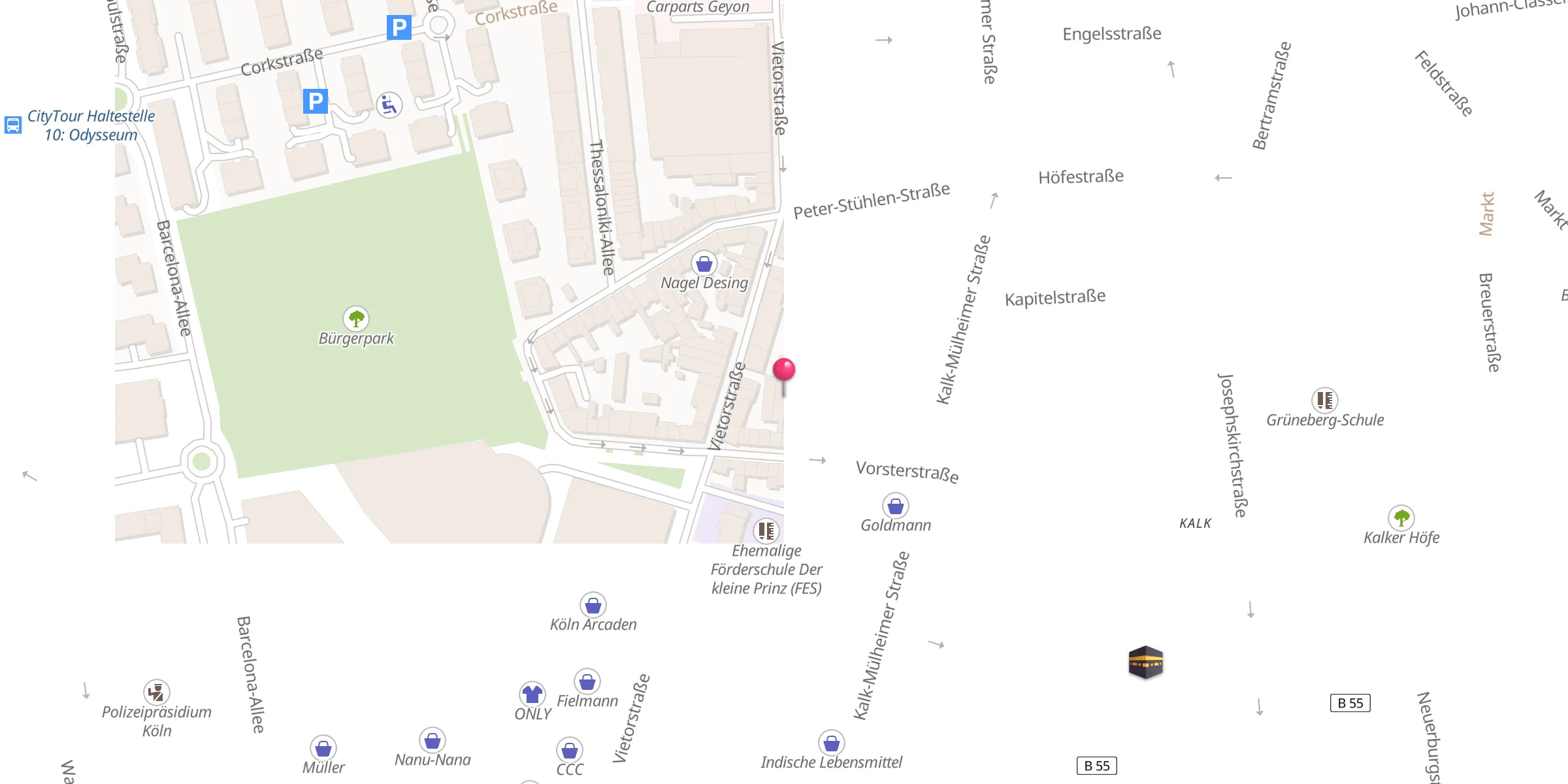 Carte de localisation : Kuba Camii Moschee