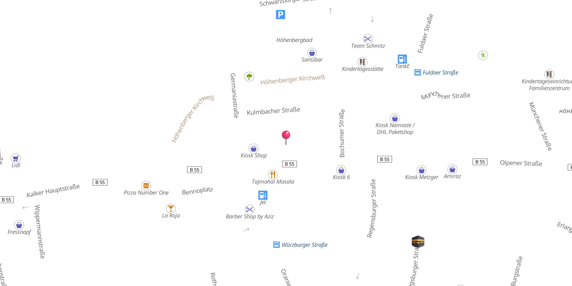Carte de localisation : Islamisches Kulturzentrum Köln - Schiitische Gemeinde