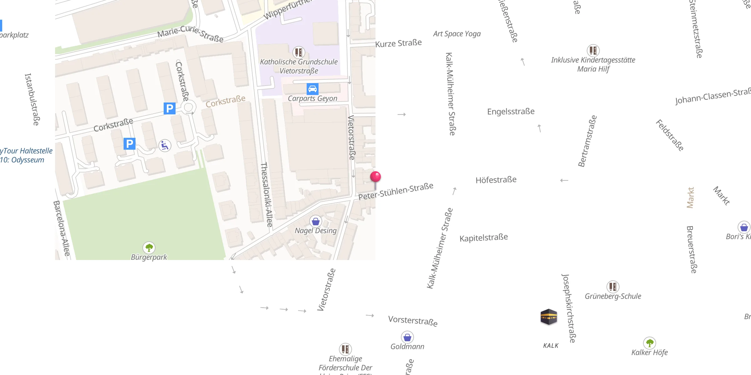 Carte de localisation : Eyüp Sultan Moschee