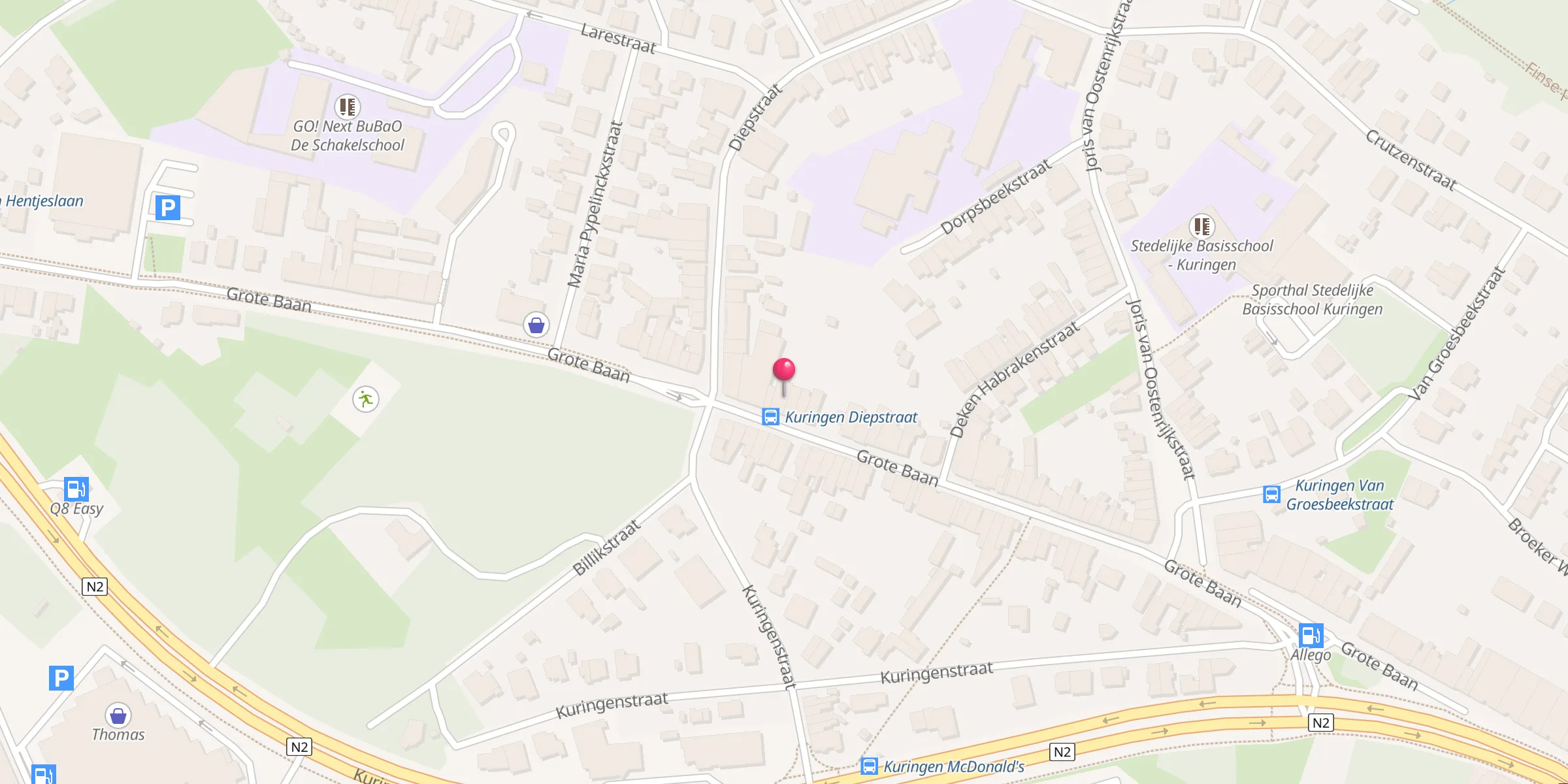 Carte de localisation : Bait Ur Raheem Moskee