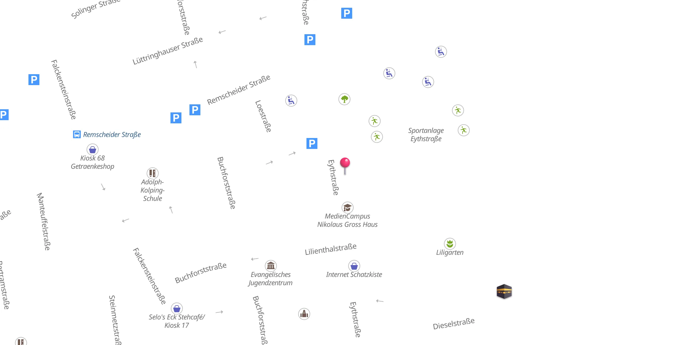 Carte de localisation : Moschee Kalk