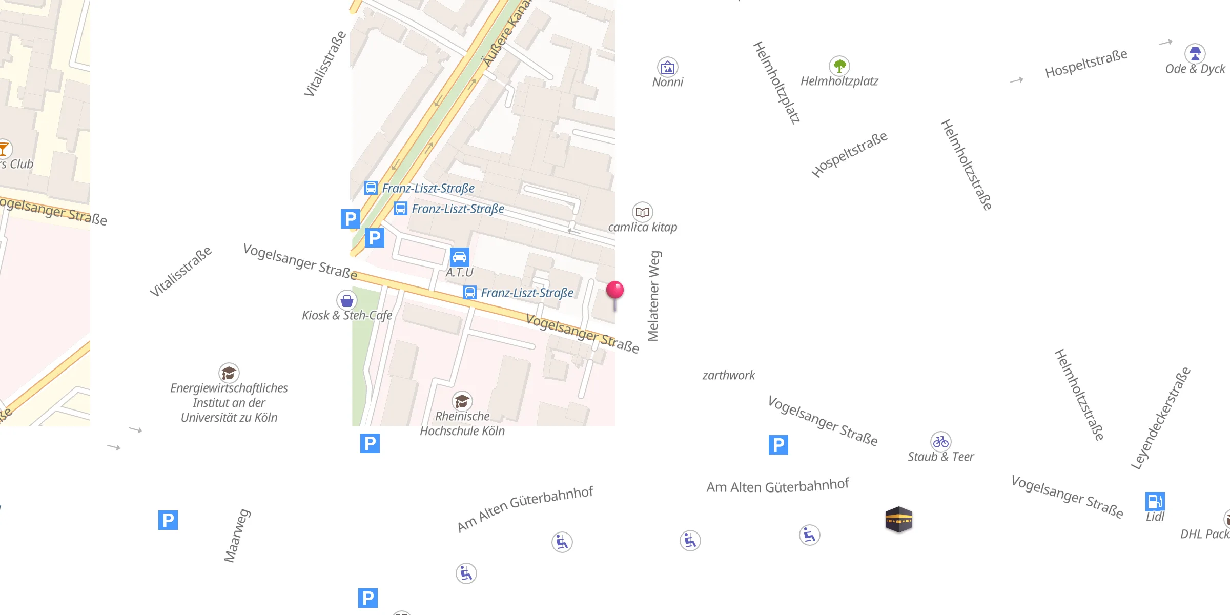 Carte de localisation : VIKZ-Zentralmoschee