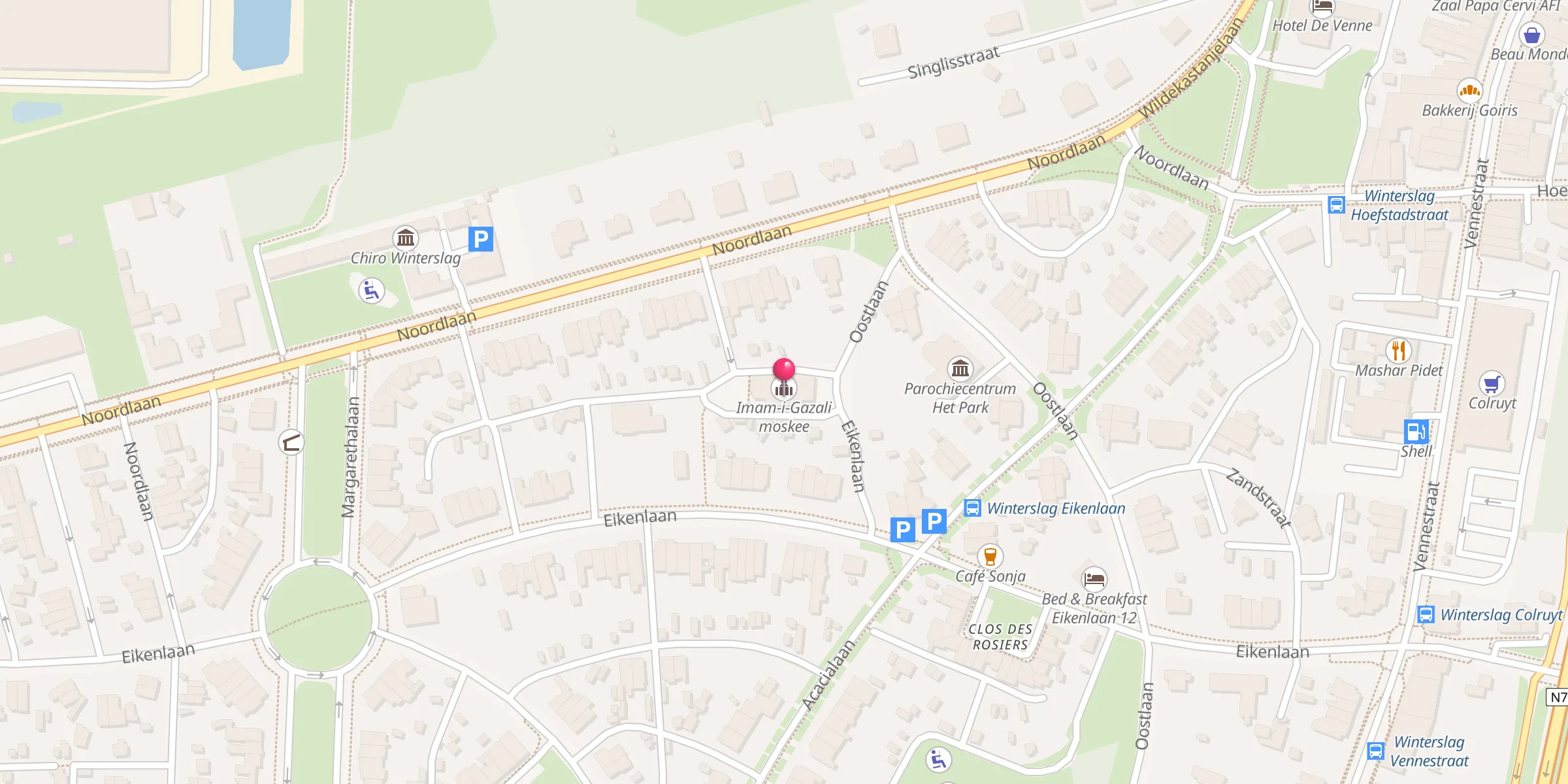 Carte de localisation : Imam-i-Gazali moskee