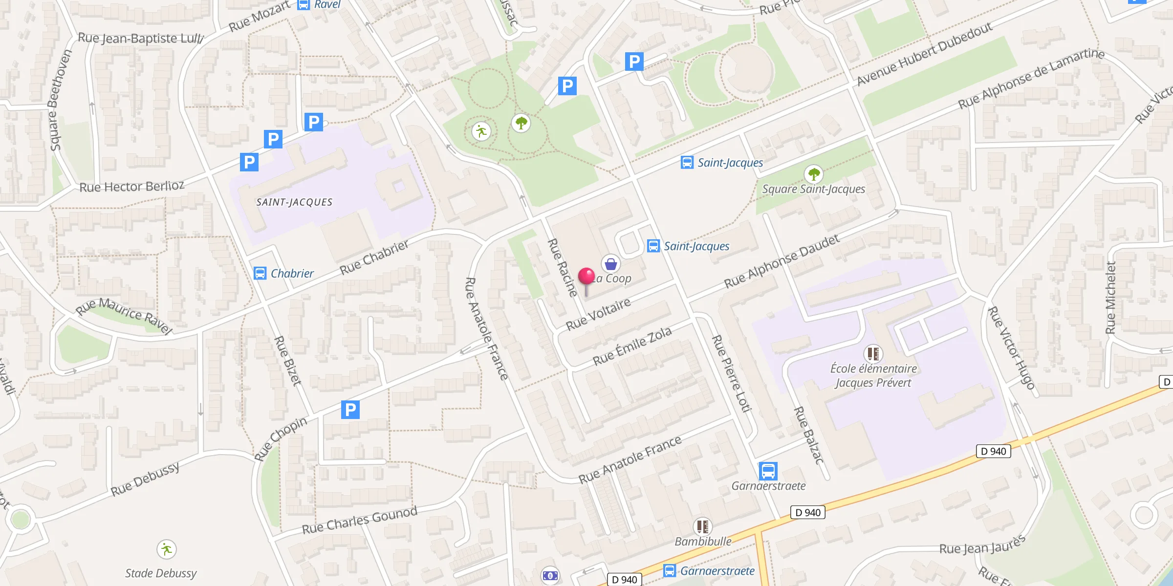 Carte de localisation : Mosquée Salam
