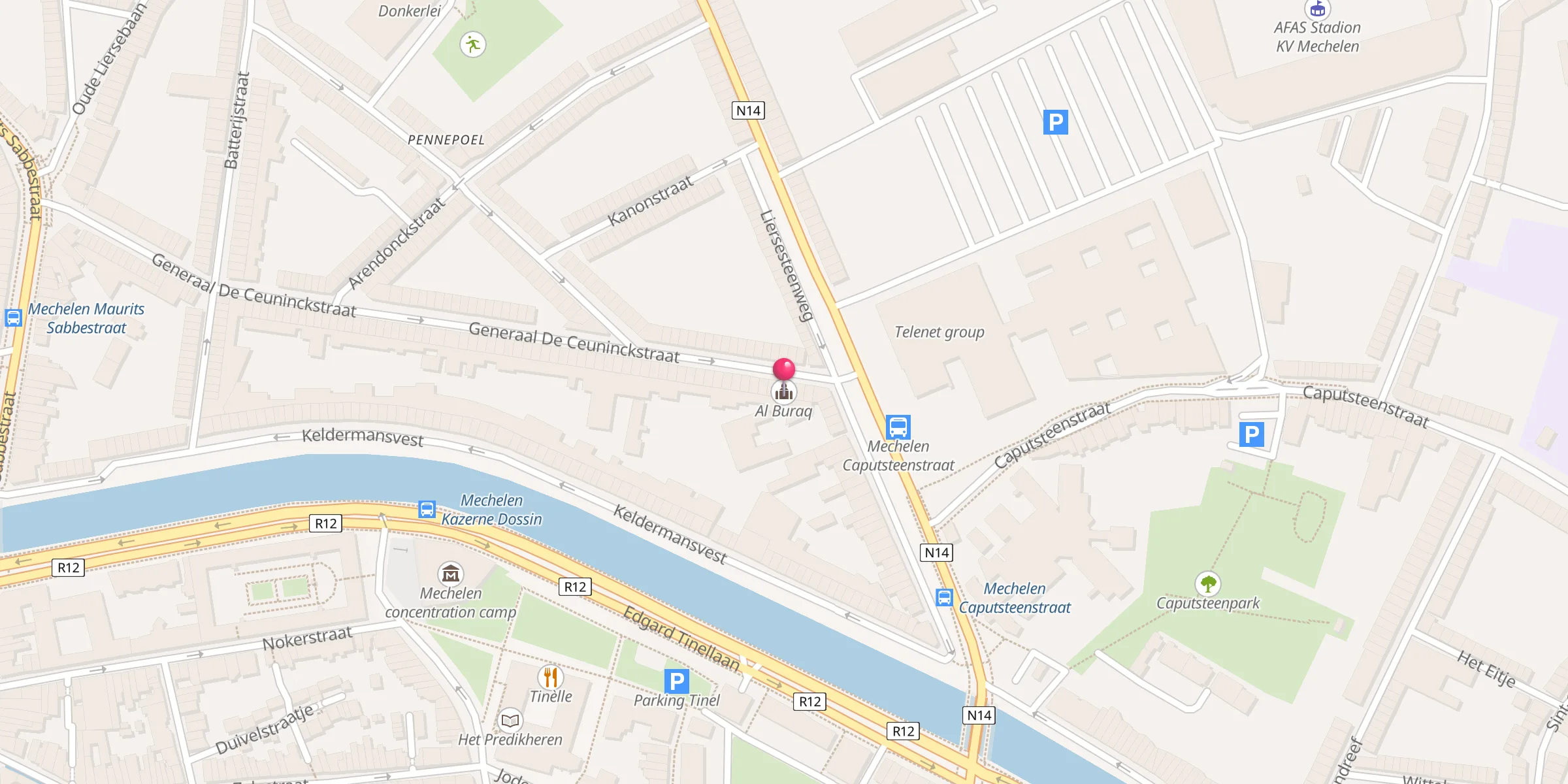 Carte de localisation : Al Buraq