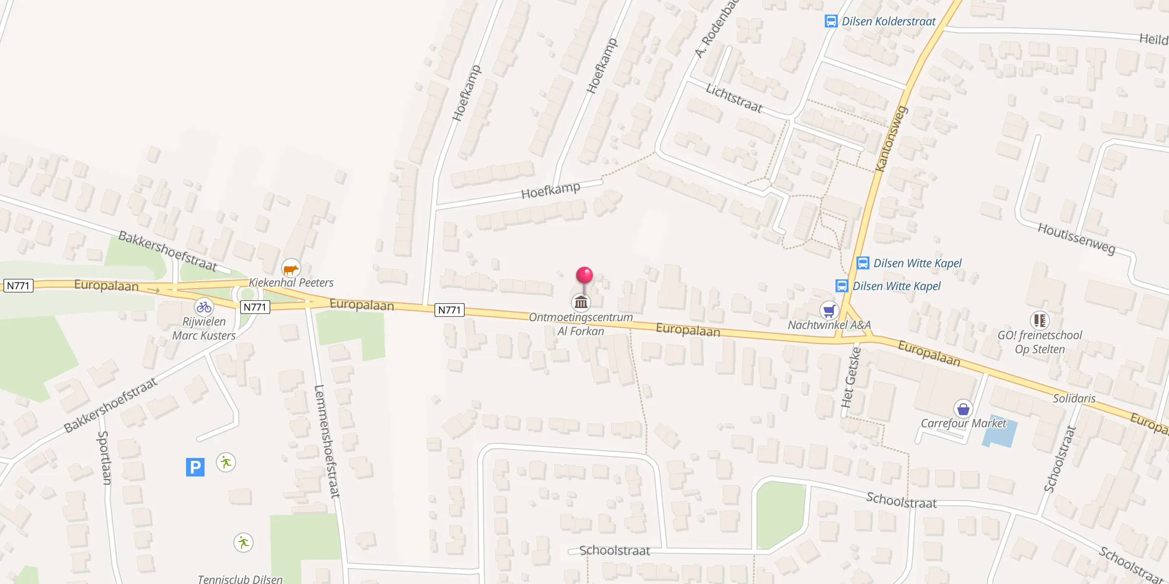 Carte de localisation : Al Forkan moskee