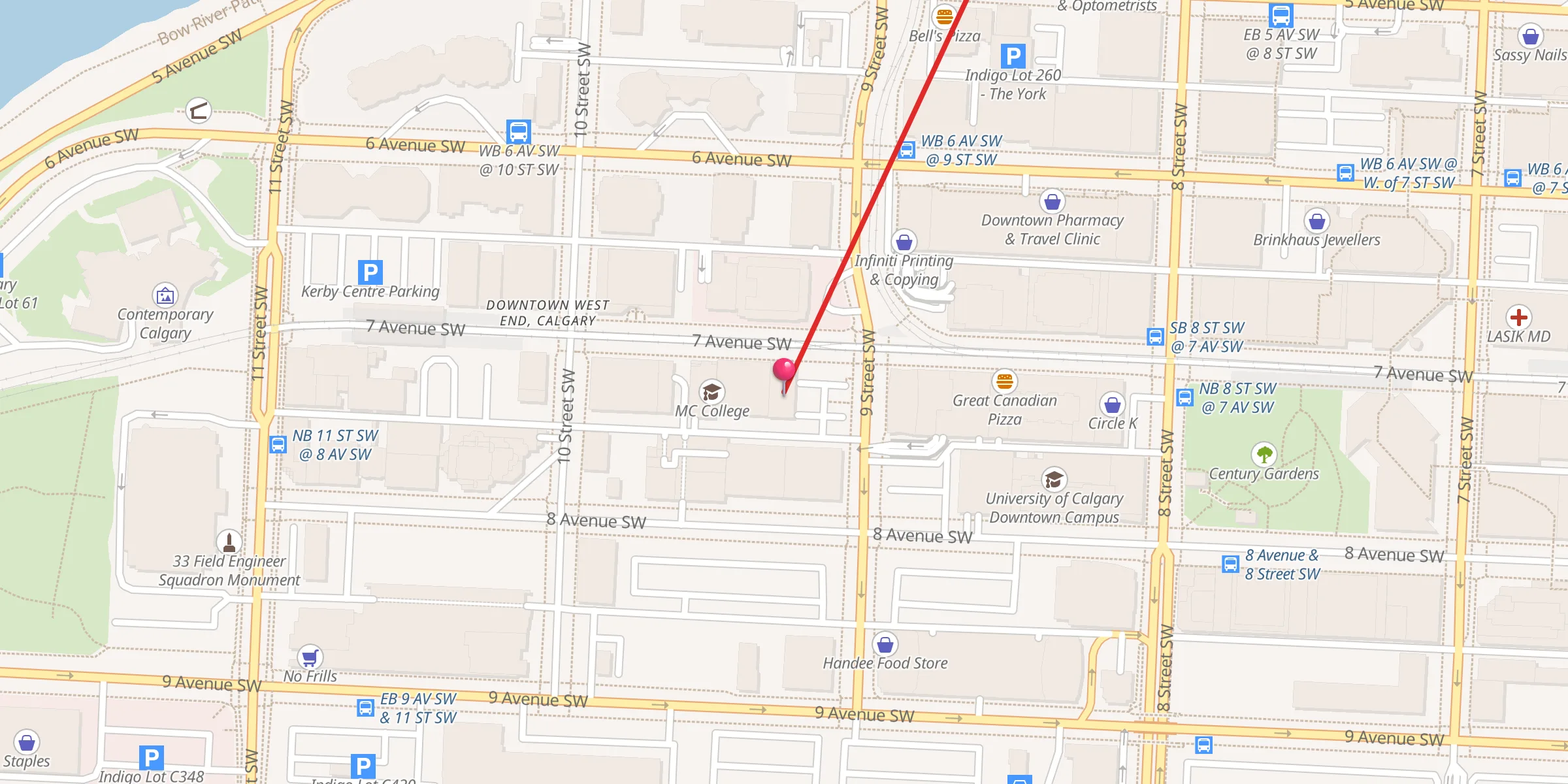 Carte de localisation : IISC Downtown Mosque