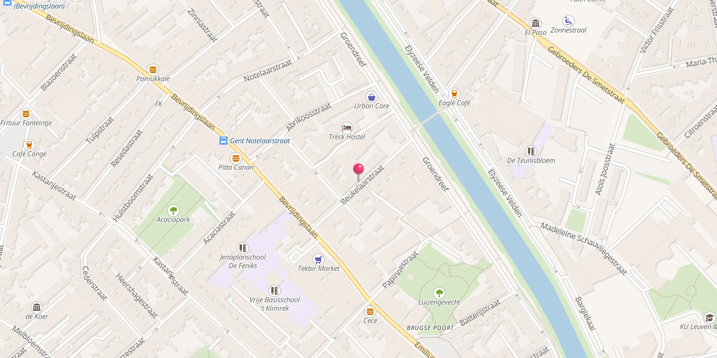 Carte de localisation : Moskee Al Fath