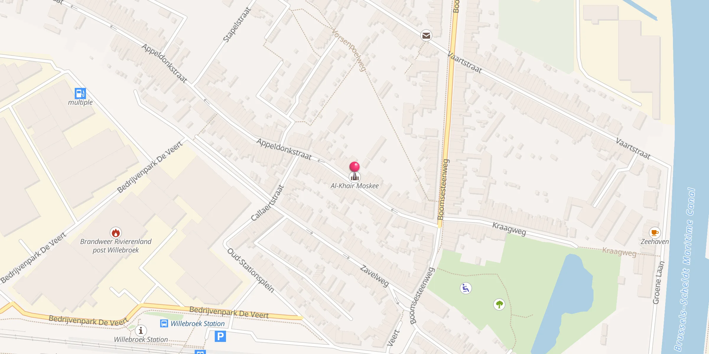 Carte de localisation : Al-Khair Moskee