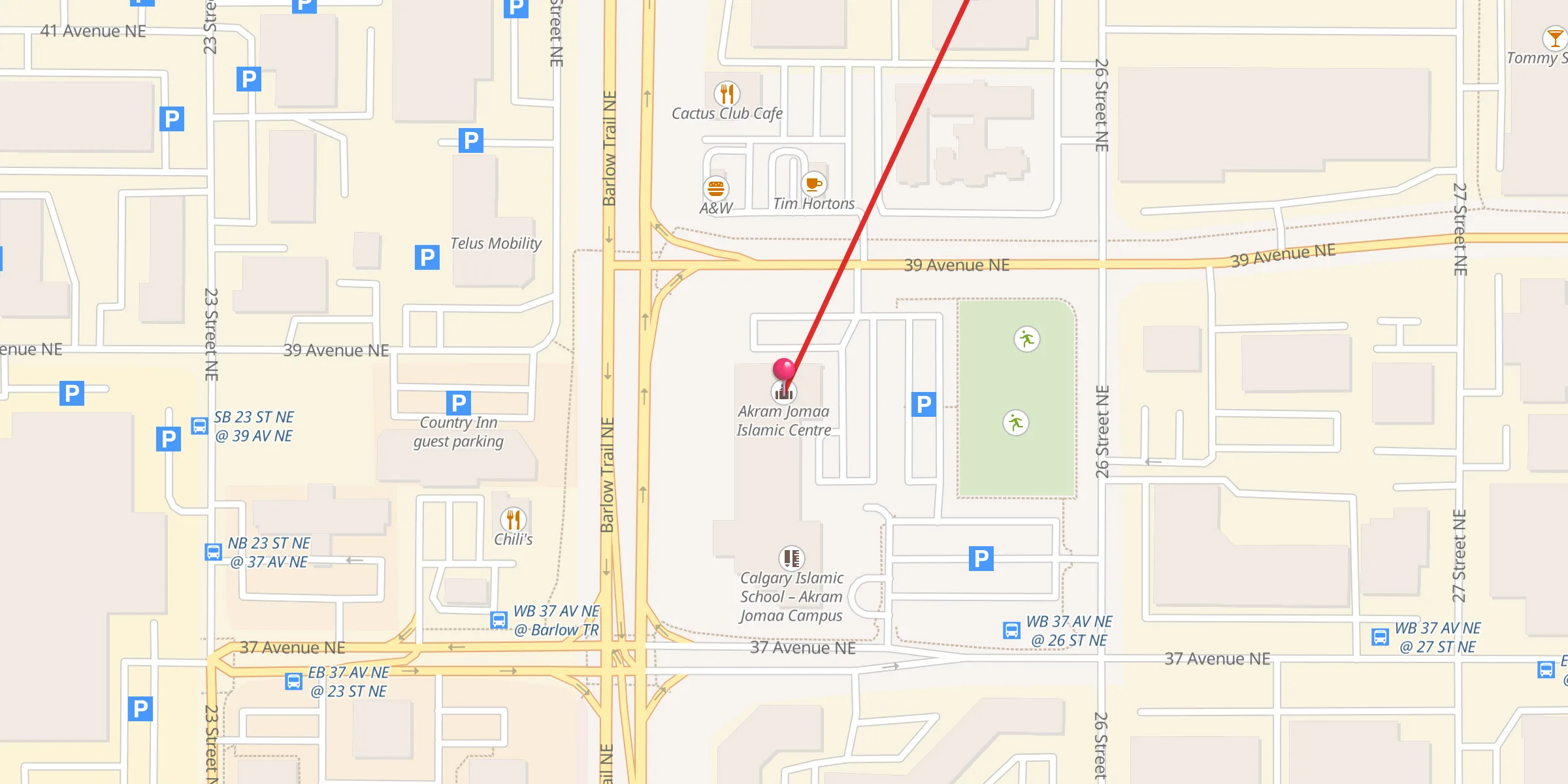Carte de localisation : Akram Jomaa Islamic Centre