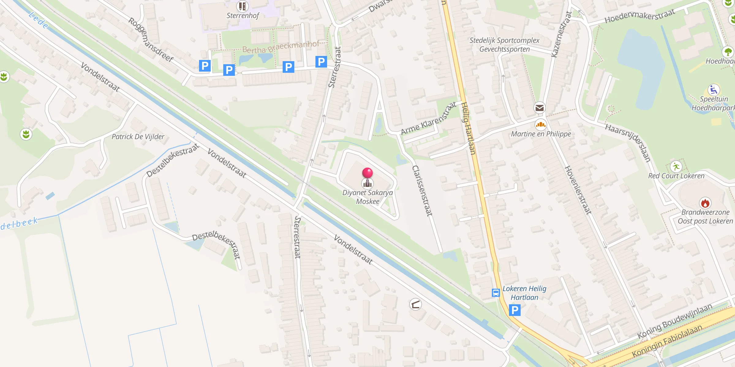 Carte de localisation : Diyanet Sakarya Moskee