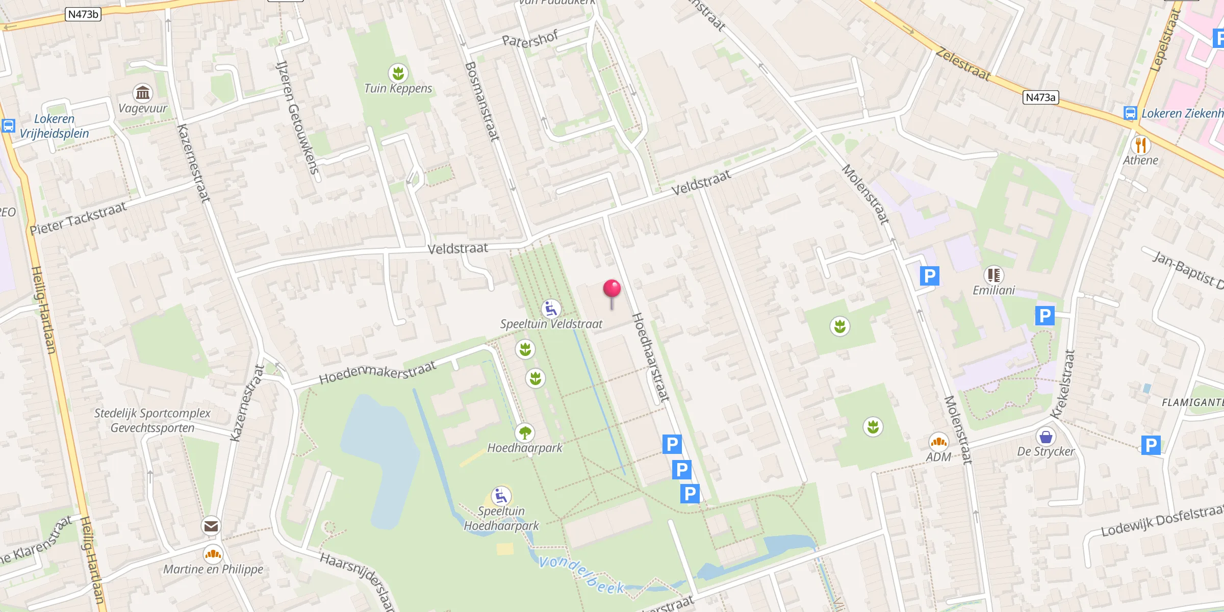 Carte de localisation : Imam Malik Moskee