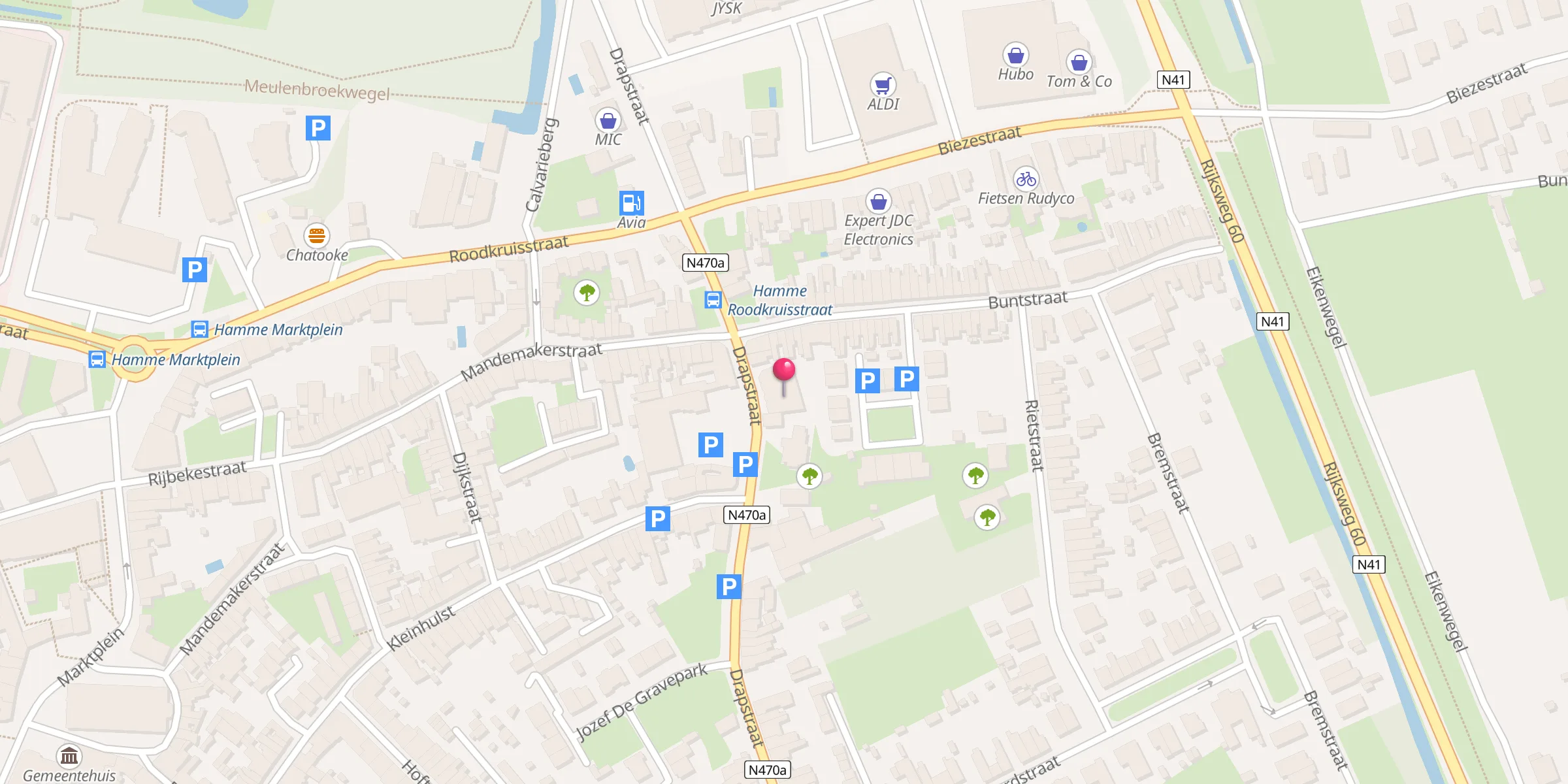 Carte de localisation : Yunus Emre moskee Hamme