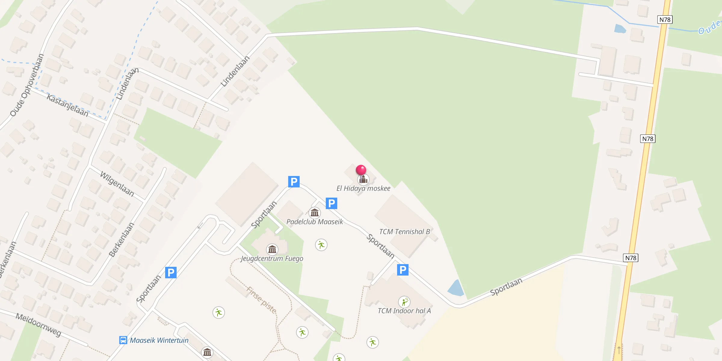 Carte de localisation : El Hidaya moskee
