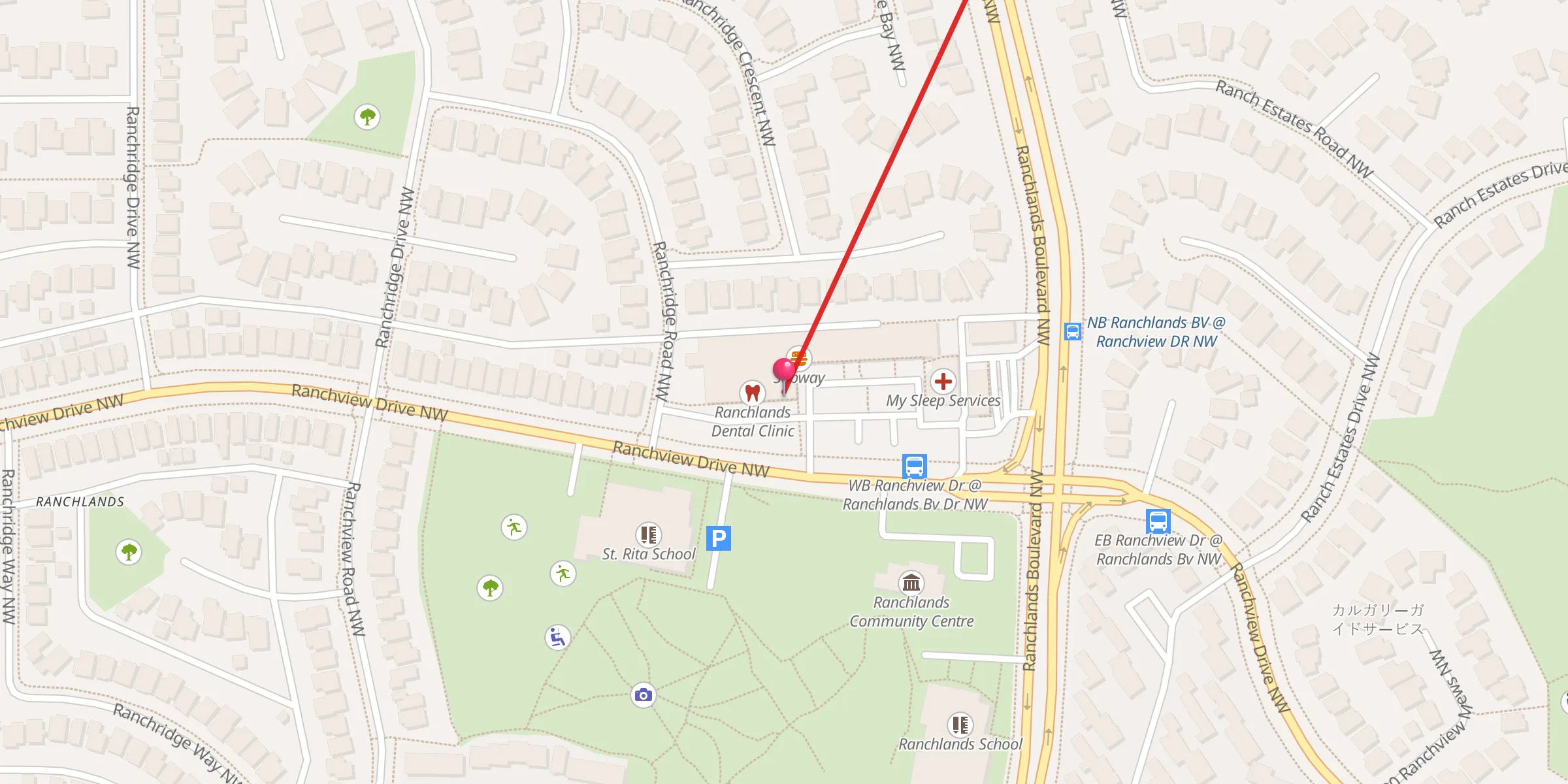 Carte de localisation : Northwest Islamic Centre
