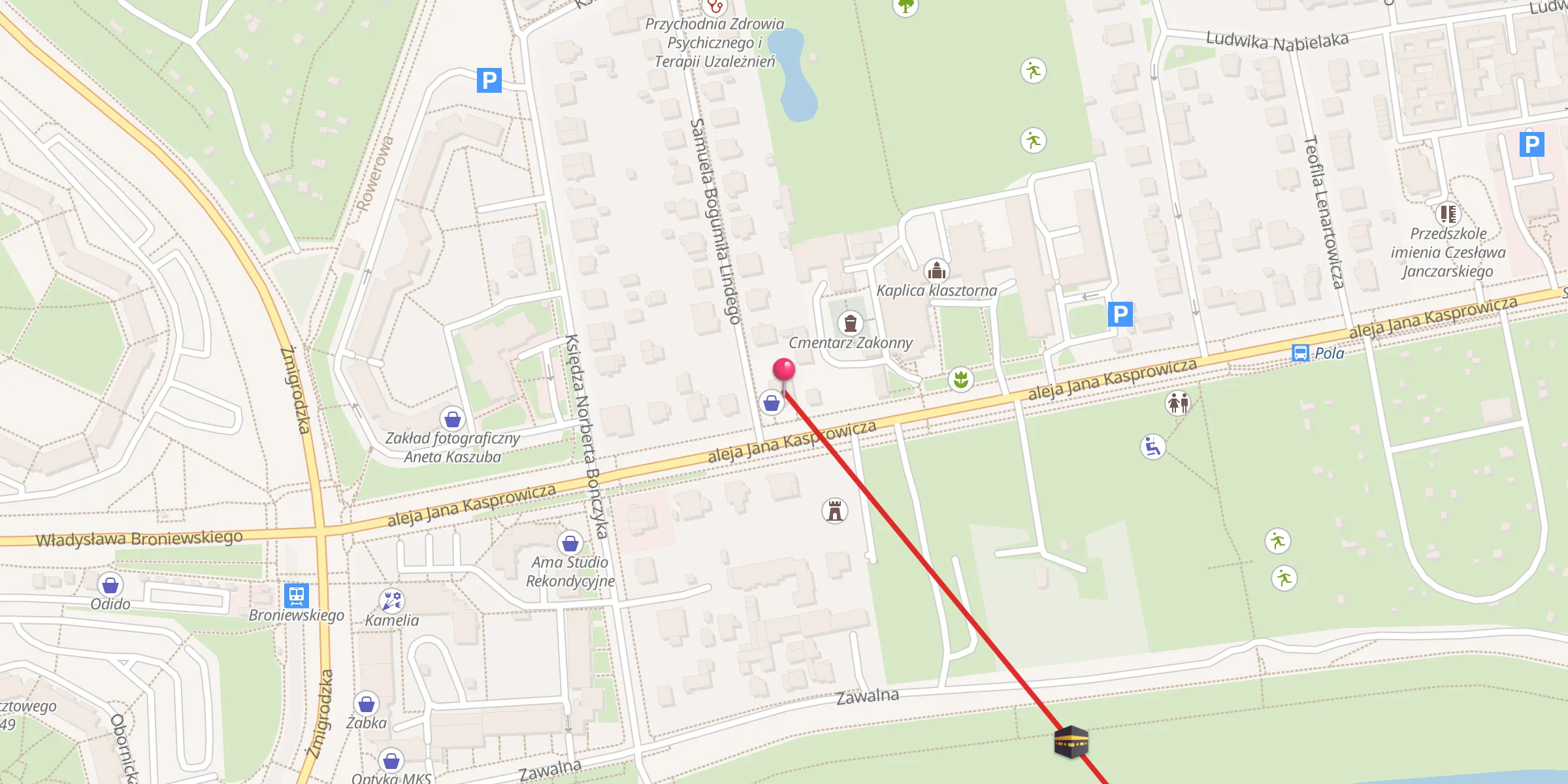Carte de localisation : Muzułmańskie Centrum Kulturalno-Oświatowe