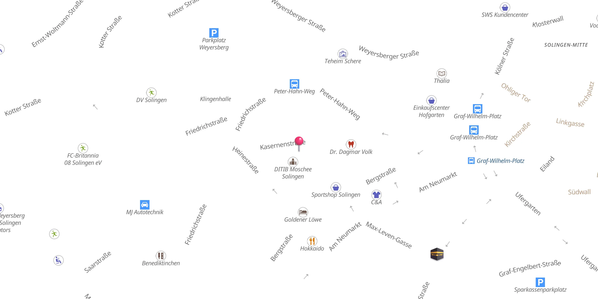 Carte de localisation : Bildung und Begegnungsstätte Egitim Kültür Evi