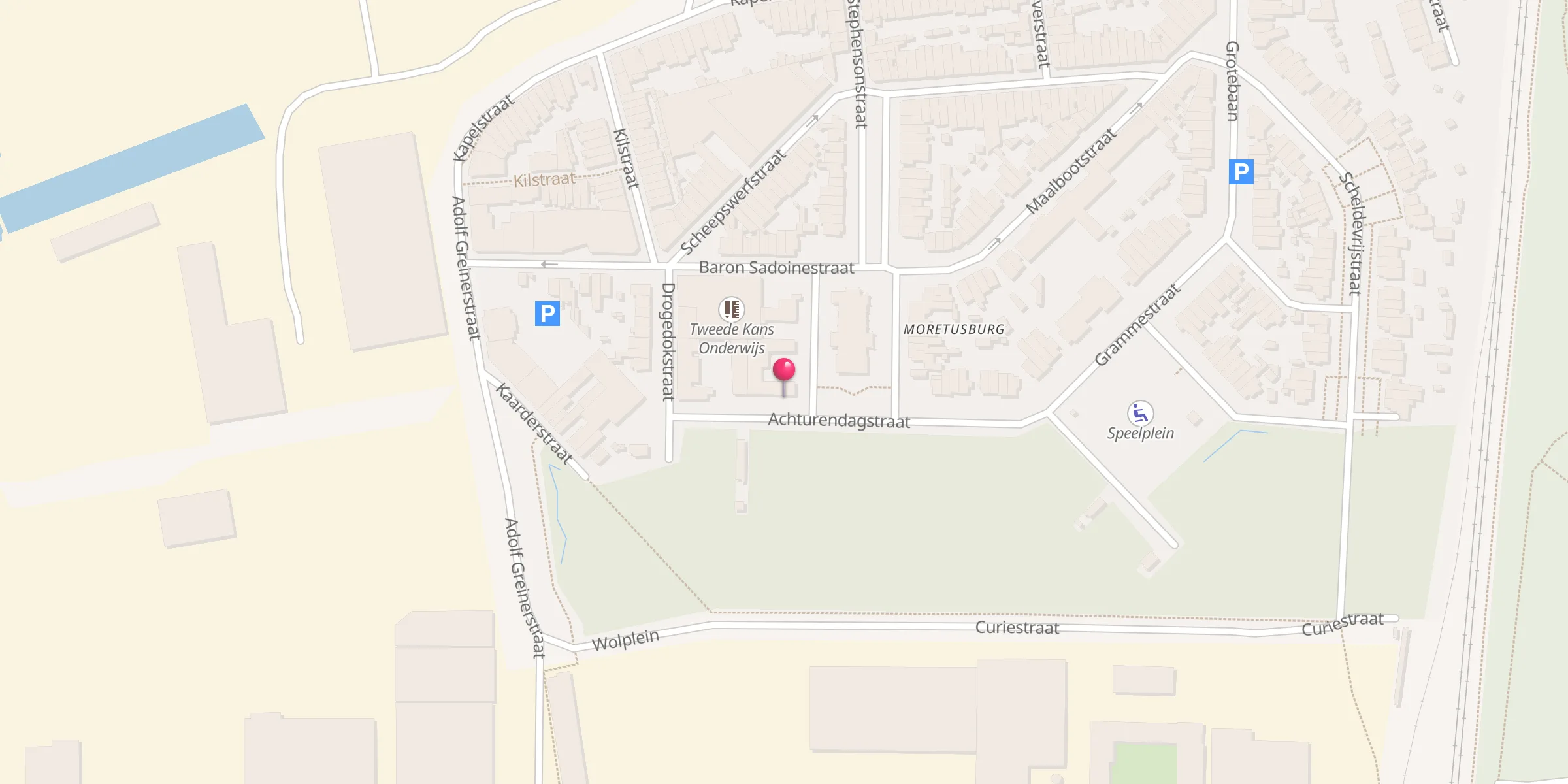 Carte de localisation : Moskee van Hoboken