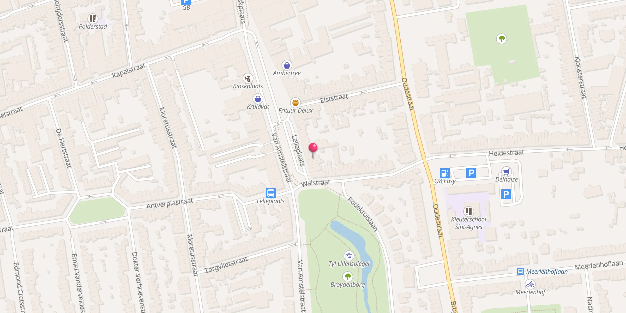 Carte de localisation : Moskee El Ouahda