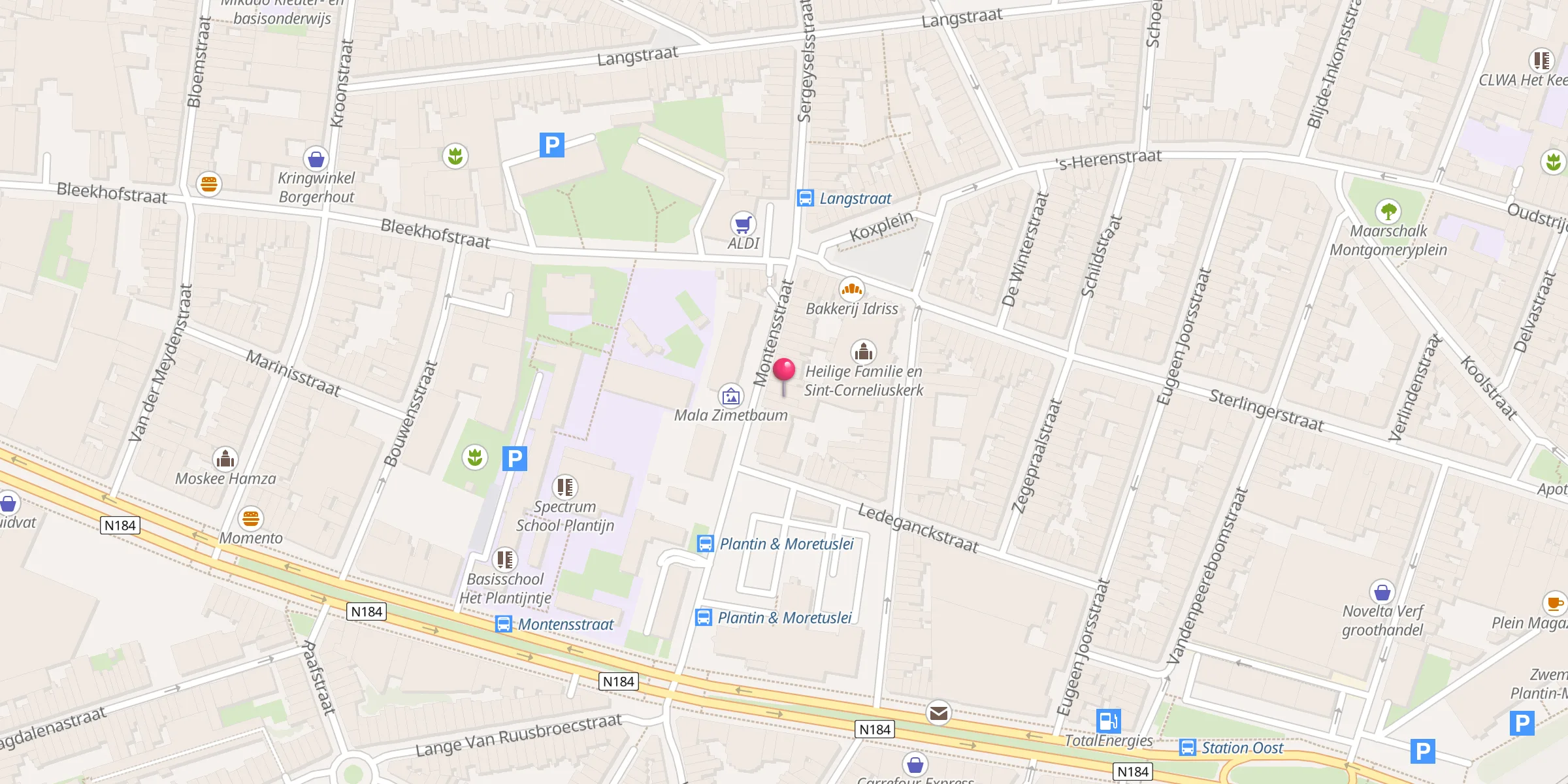 Carte de localisation : Moskee Masjid Assalam